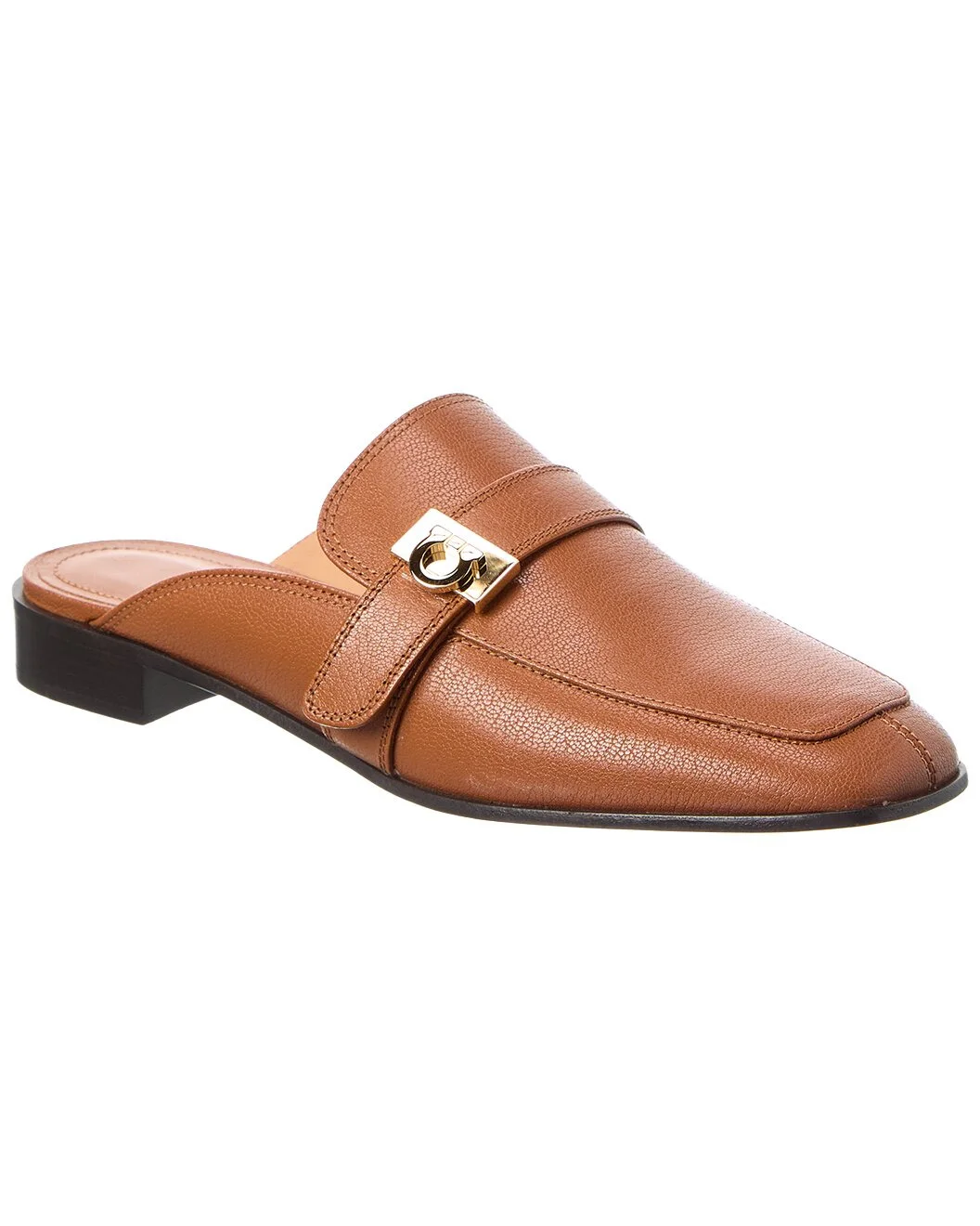 Ferragamo Hug Buckle Leather Mule - 1