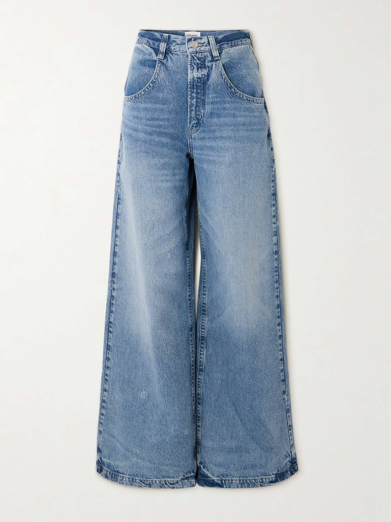 + NET SUSTAIN Skater high-rise wide-leg jeans 1