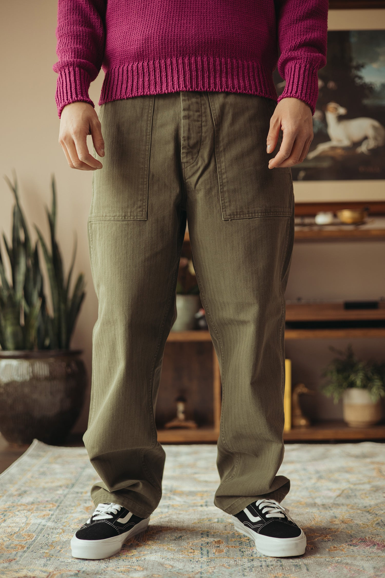 US Army HBT Baker Pants - Olive Drab - 2