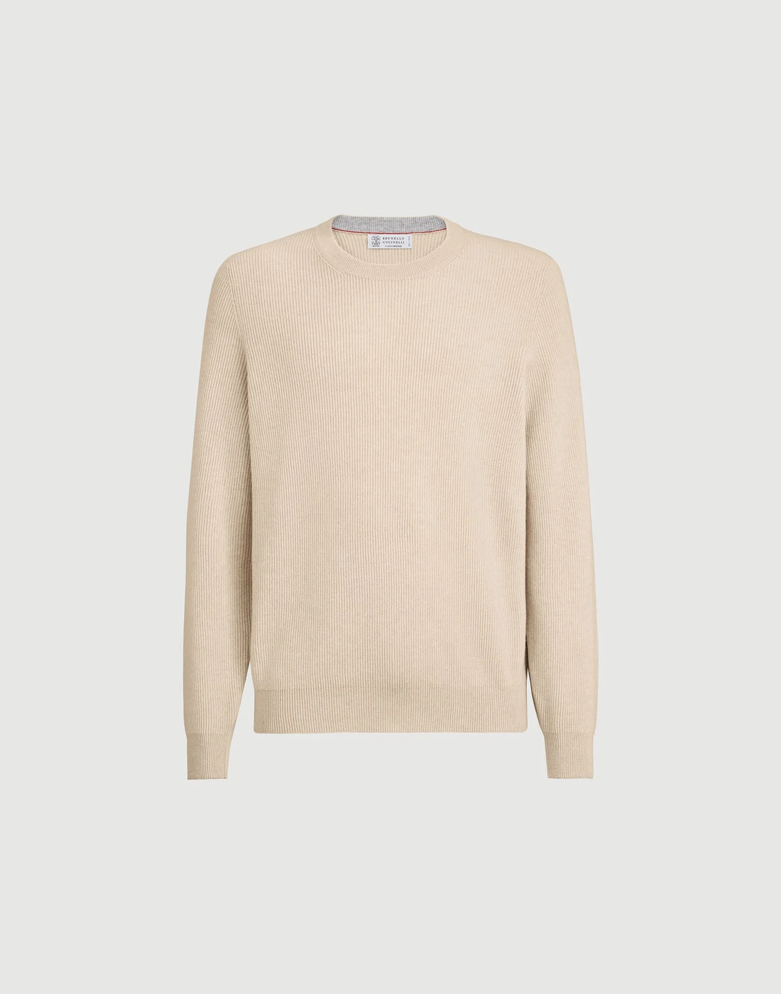 Cashmere English rib sweater - 1
