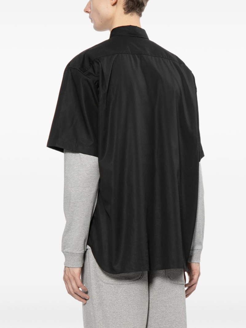 logo-embroidered shirt 4