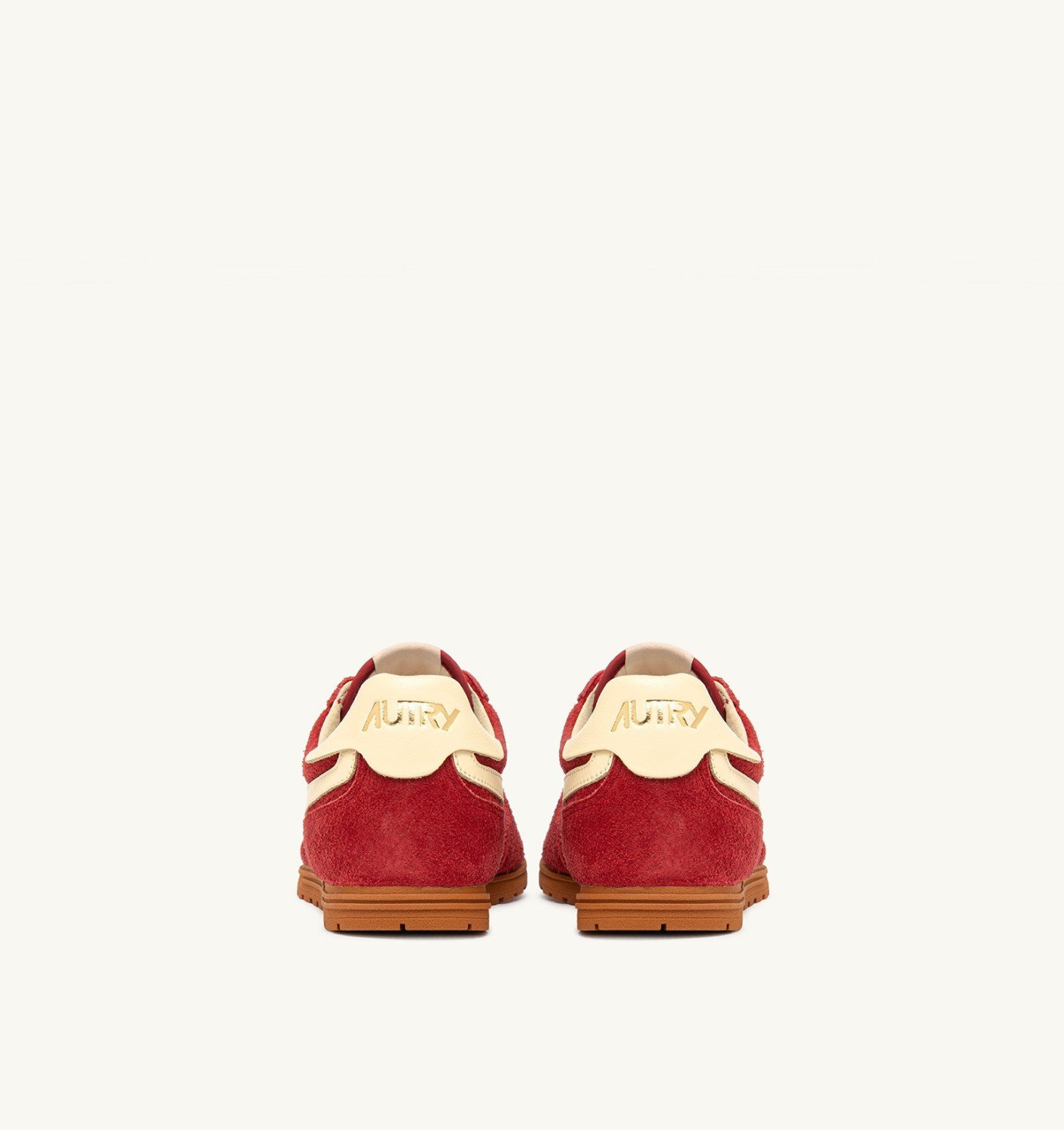 SNEAKERS WINDSPIN IN SUEDE AND LEATHER COLOR IMPERIAL RED AND RUTABAGA - 3