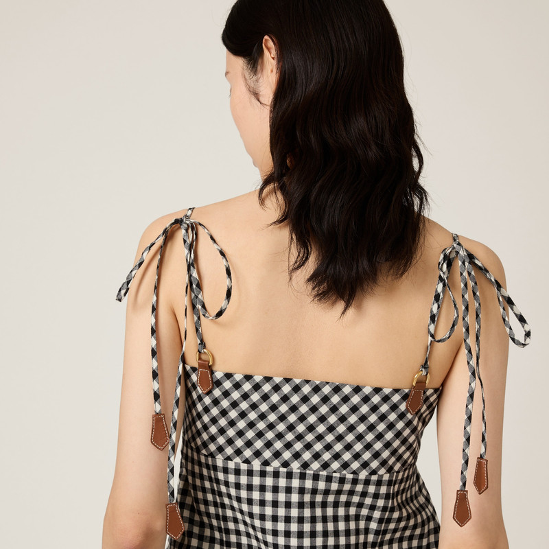 Gingham check mini-dress 4