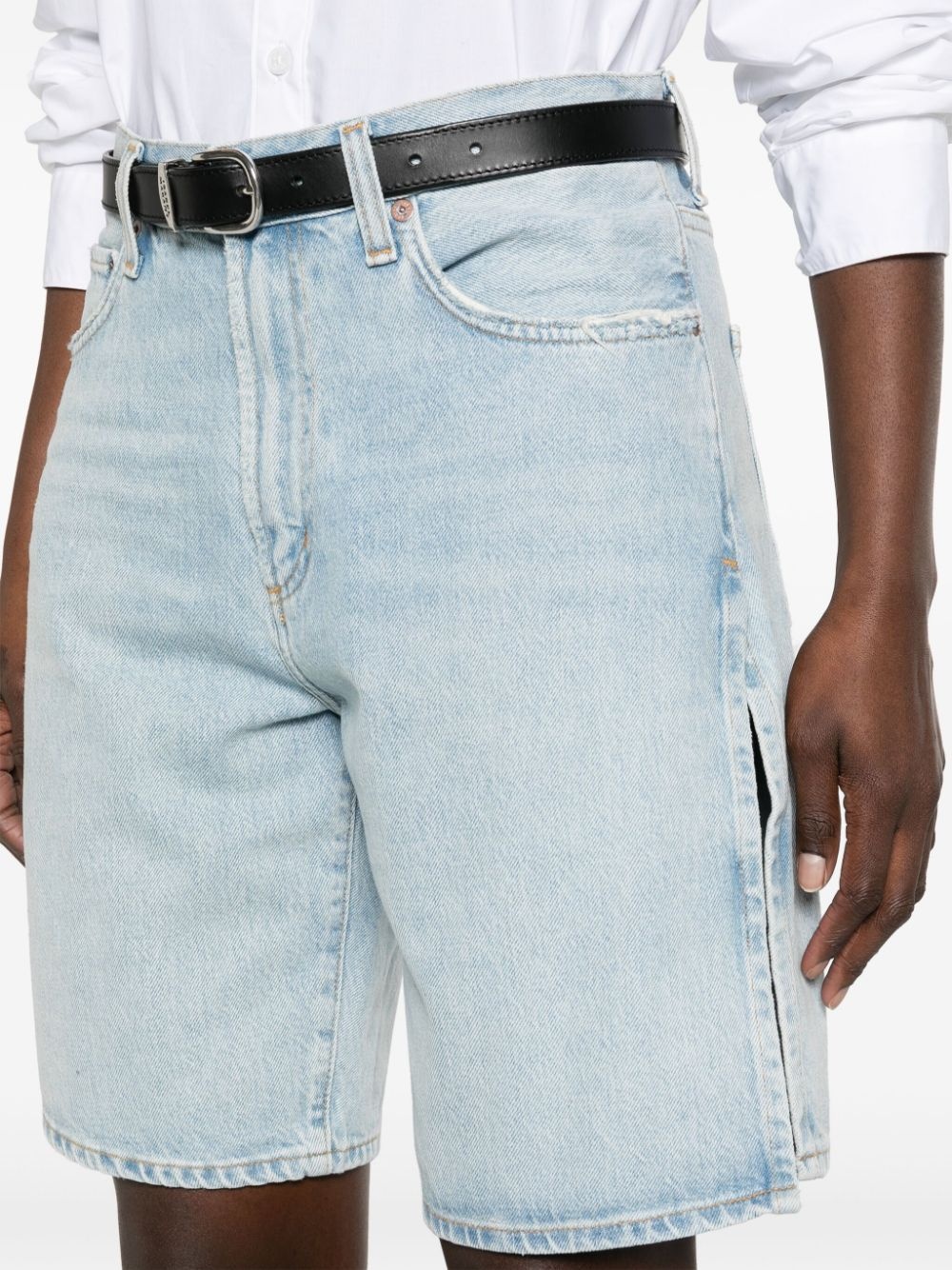Vida high-rise denim shorts - 5