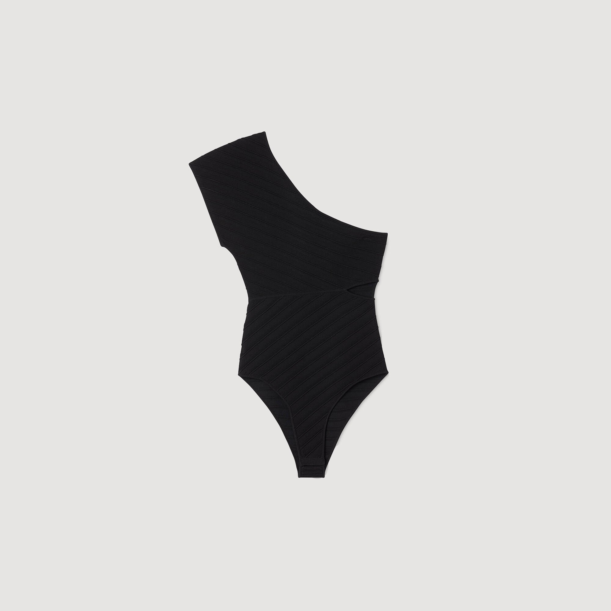 ASYMMETRIC KNIT BODYSUIT - 6