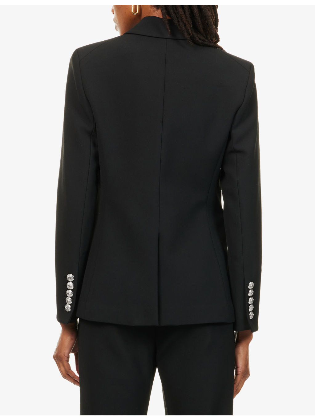 Miller Dickey Double-Breasted Woven Blazer - 4