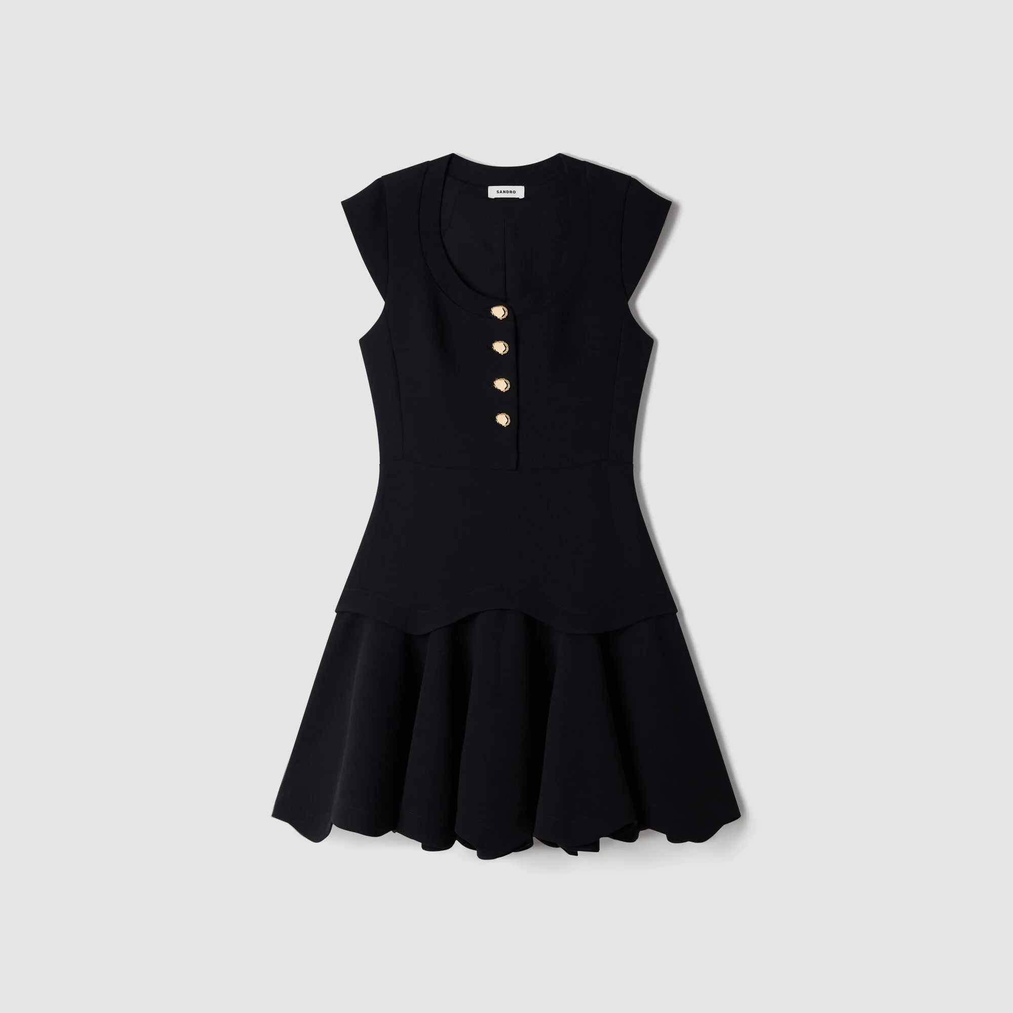 SHORT BUTTON-UP DRESS - 1