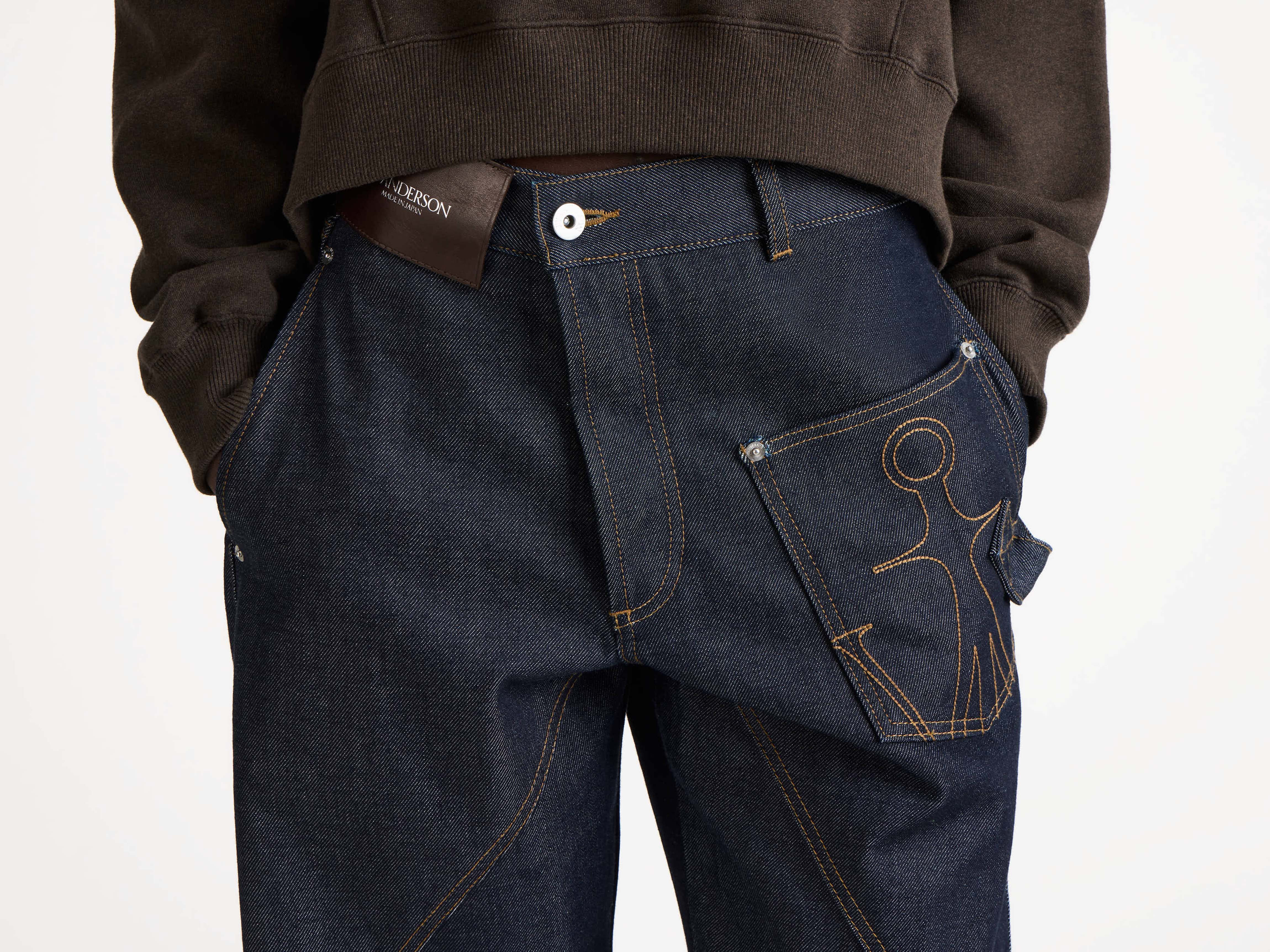 TWISTED WORKWEAR DENIM JEANS IN INDIGO - 4
