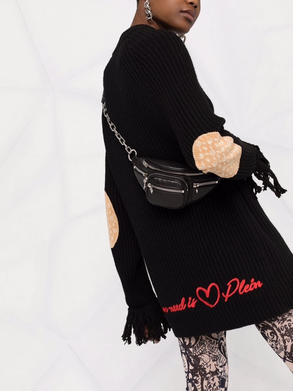 Love Plein cashmere turtle neck - 3