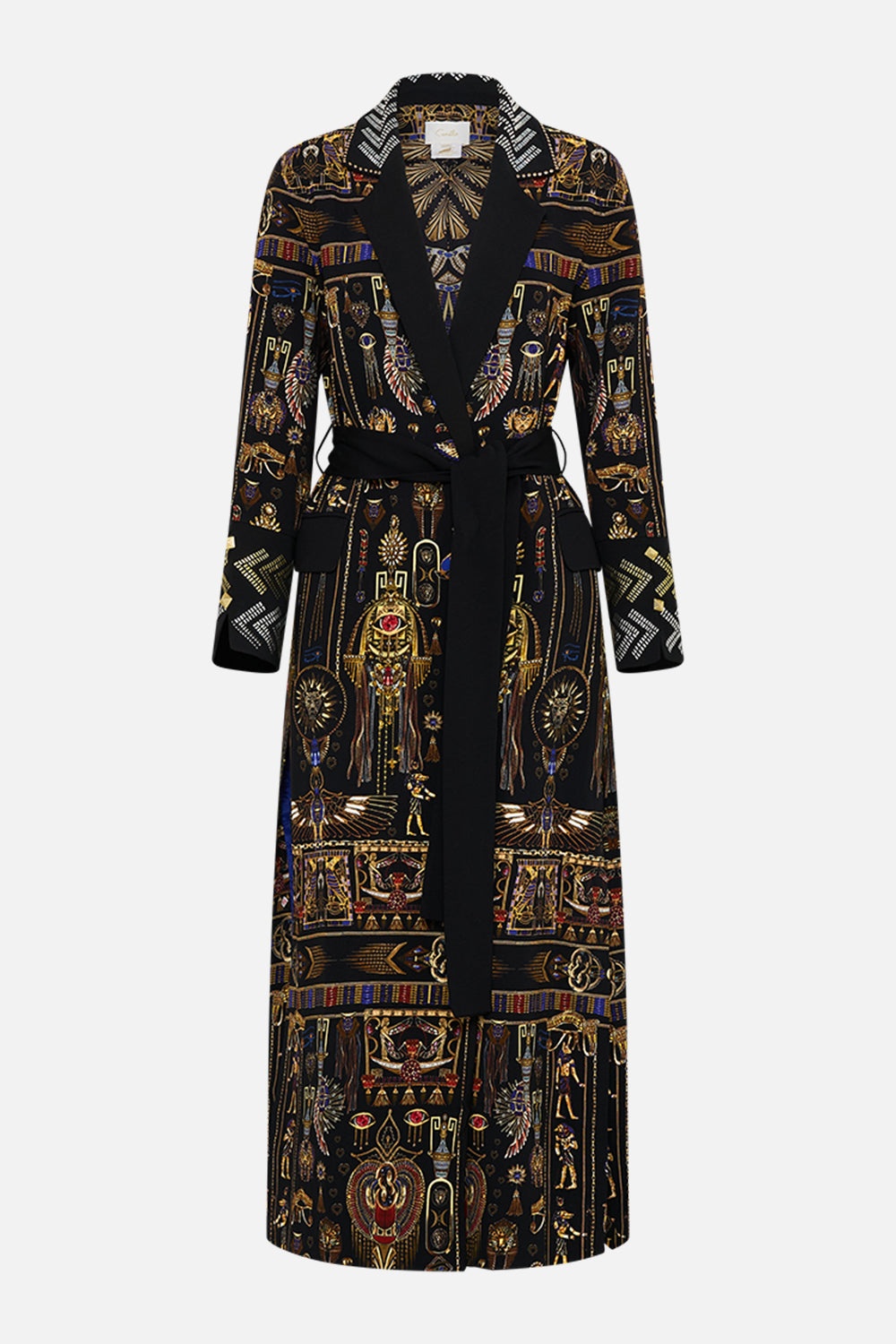 CUFFED SHORT SIDE SPLIT COAT - 1