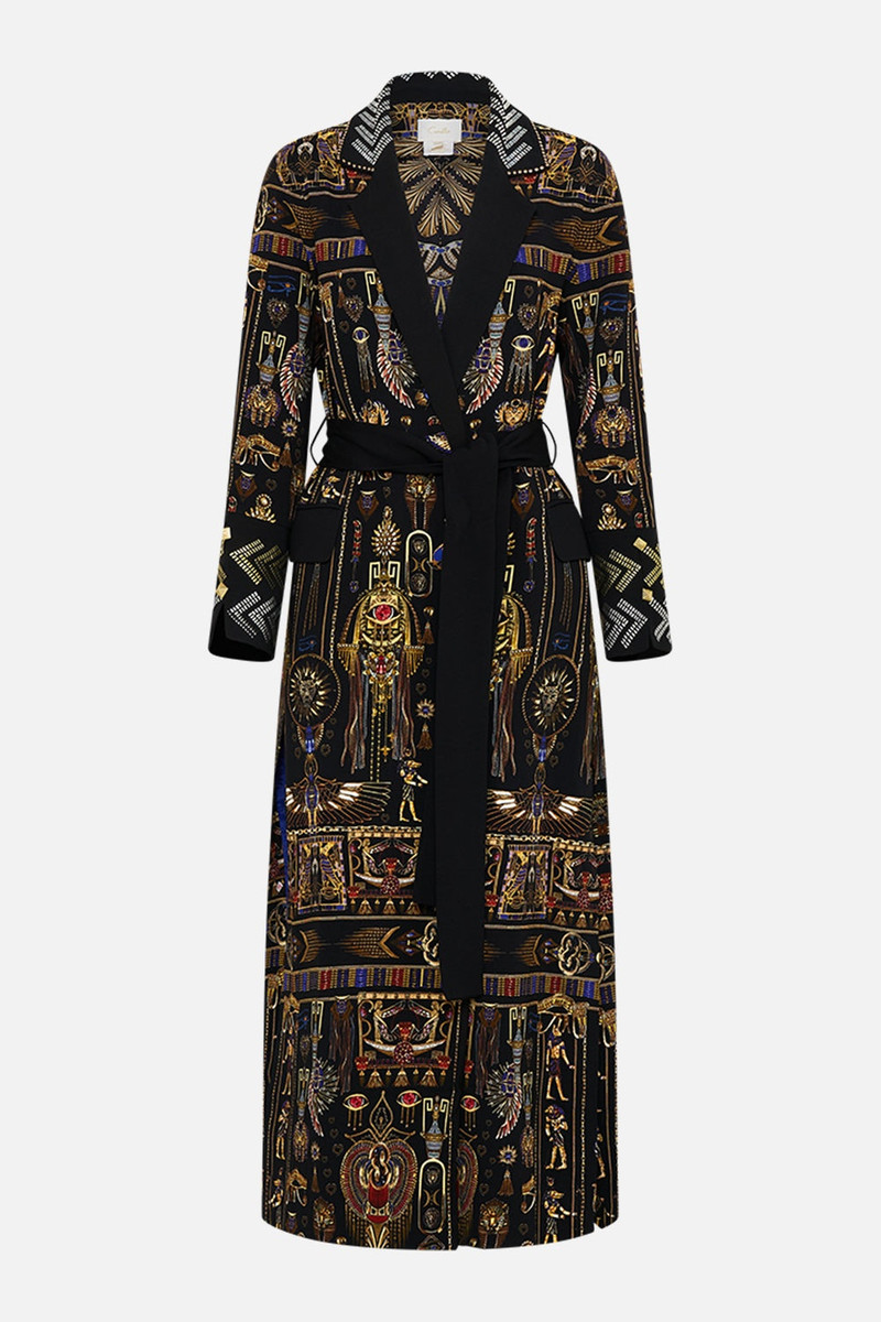 CUFFED SHORT SIDE SPLIT COAT 1