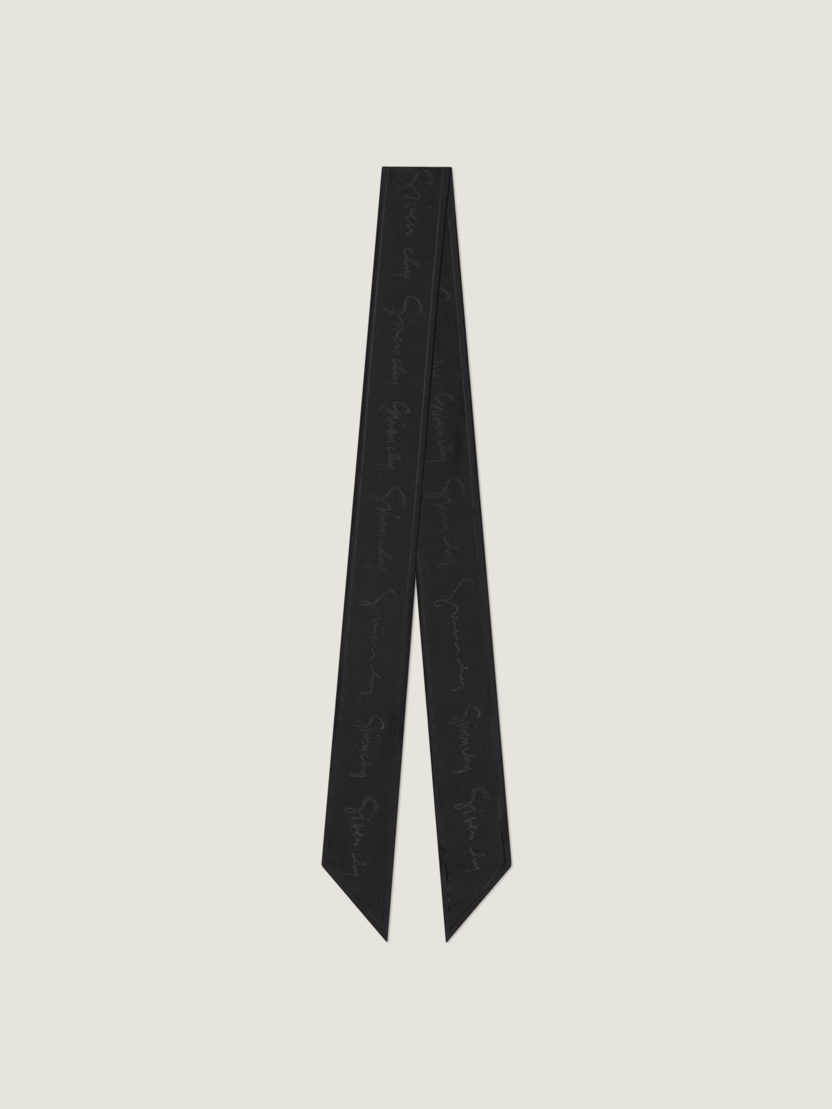 BANDEAU IN SILK JACQUARD WITH GIVENCHY SIGNATURE - 1