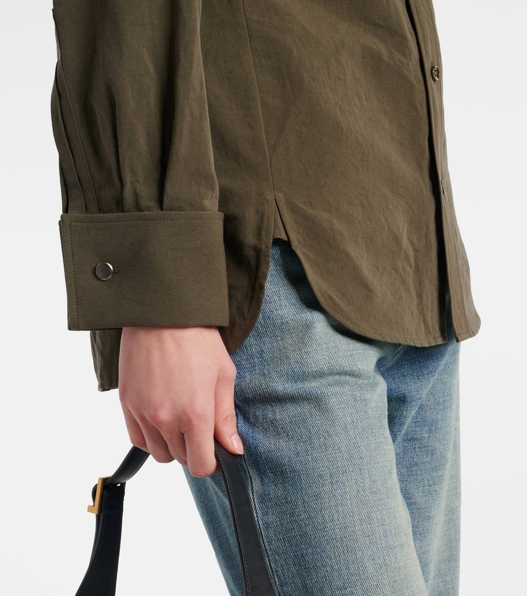Cassandre cotton and linen shirt - 5