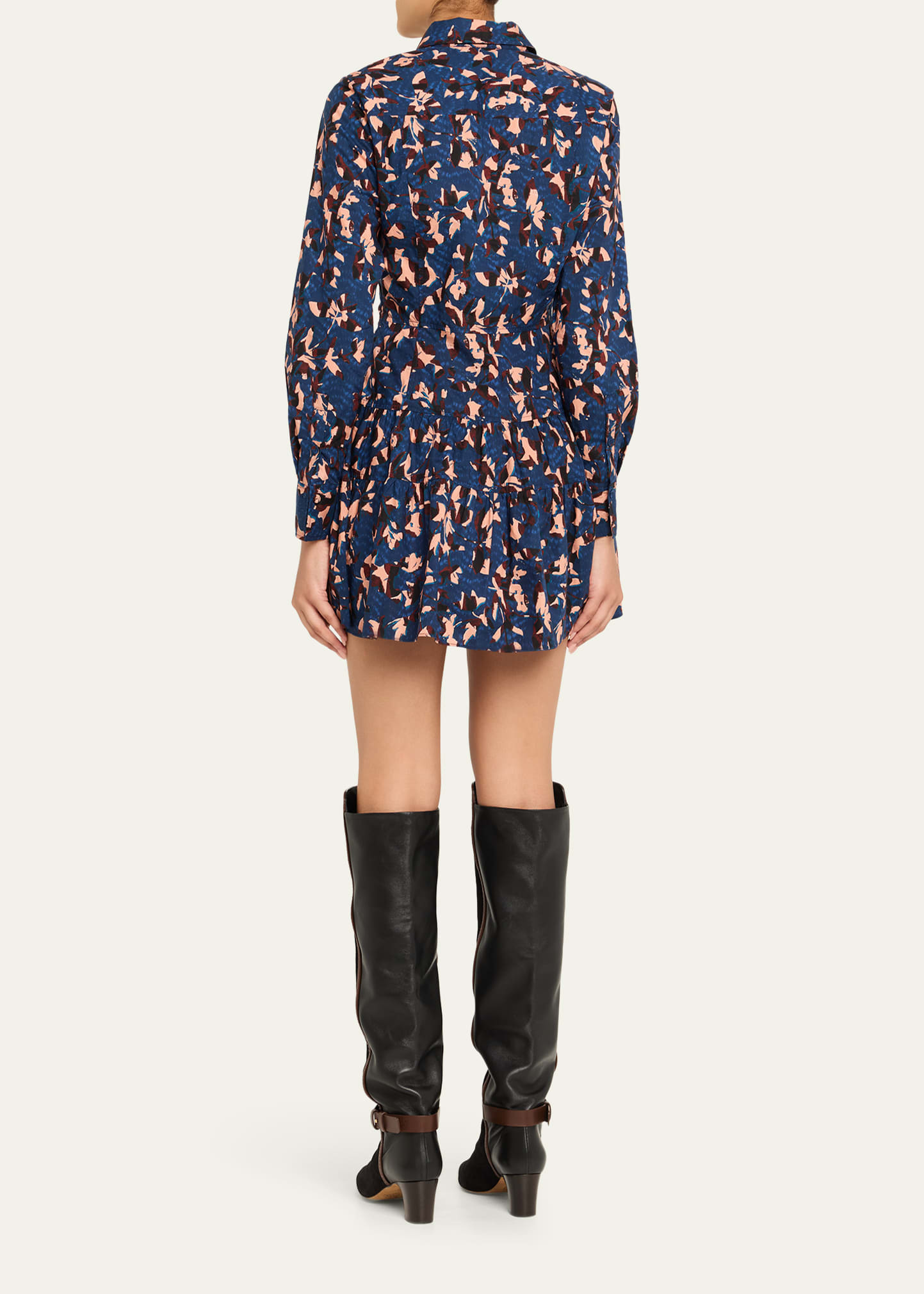 Nanette Long-Sleeve Mini Shirtdress - 3