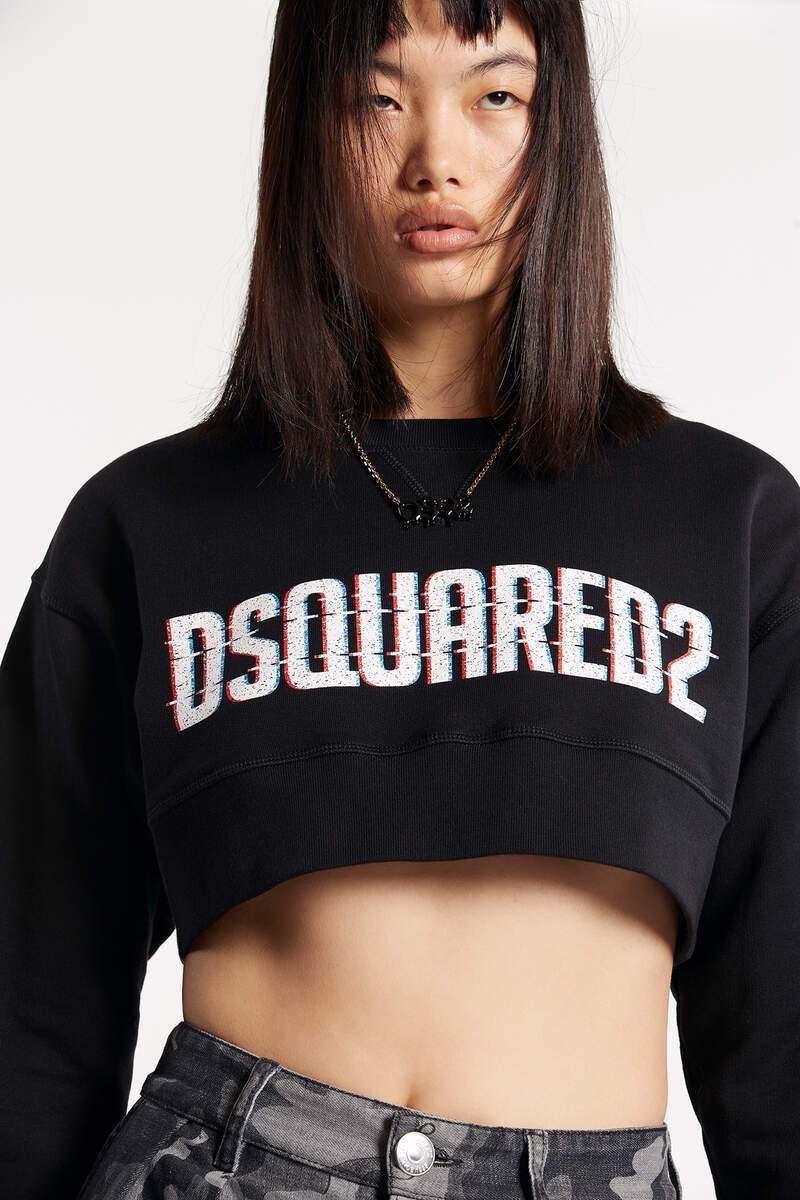 DSQUARED2 CROPPED COOL SWEATSHIRT - 4