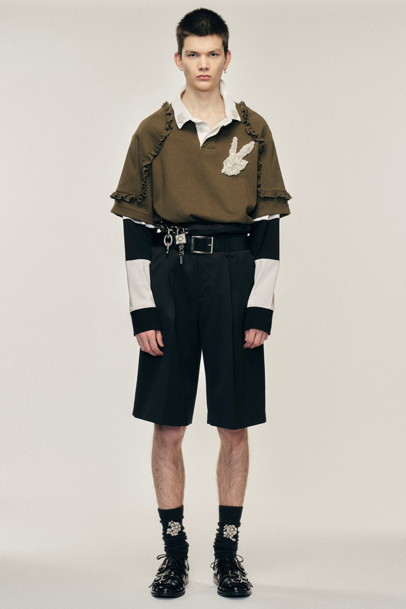 Turbo Embellished Layered Ruffle Rugby Shirt 1