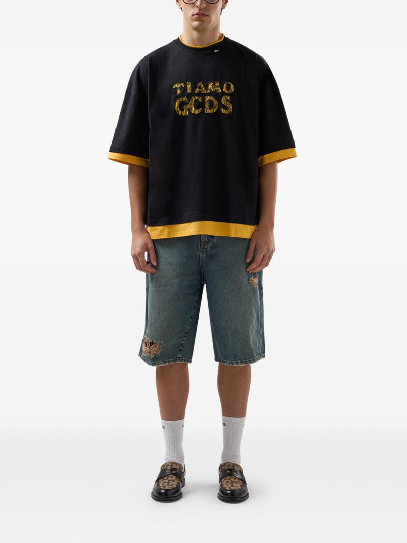 GCDS short-sleeve logo-lettering T-shirt outlook