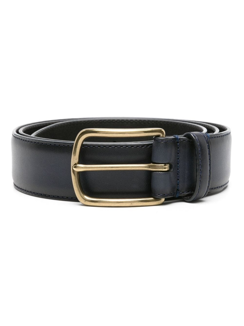 buckled leather belt 1