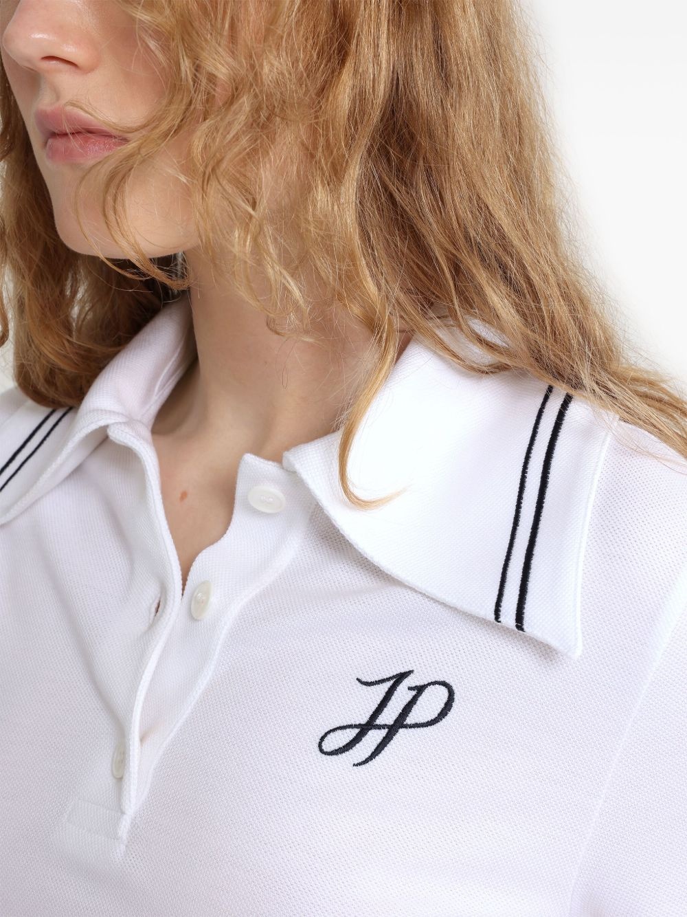 logo-embroidered polo shirt - 5
