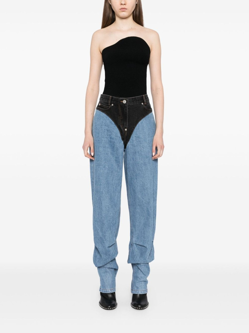 pushBUTTON blue-panty tapered jeans outlook
