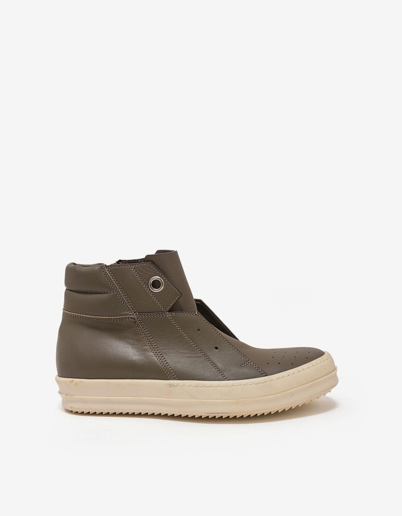 Rick Owens Rick Owens Island Dunk Darkdust Grey Mid High Trainers - AW16 outlook