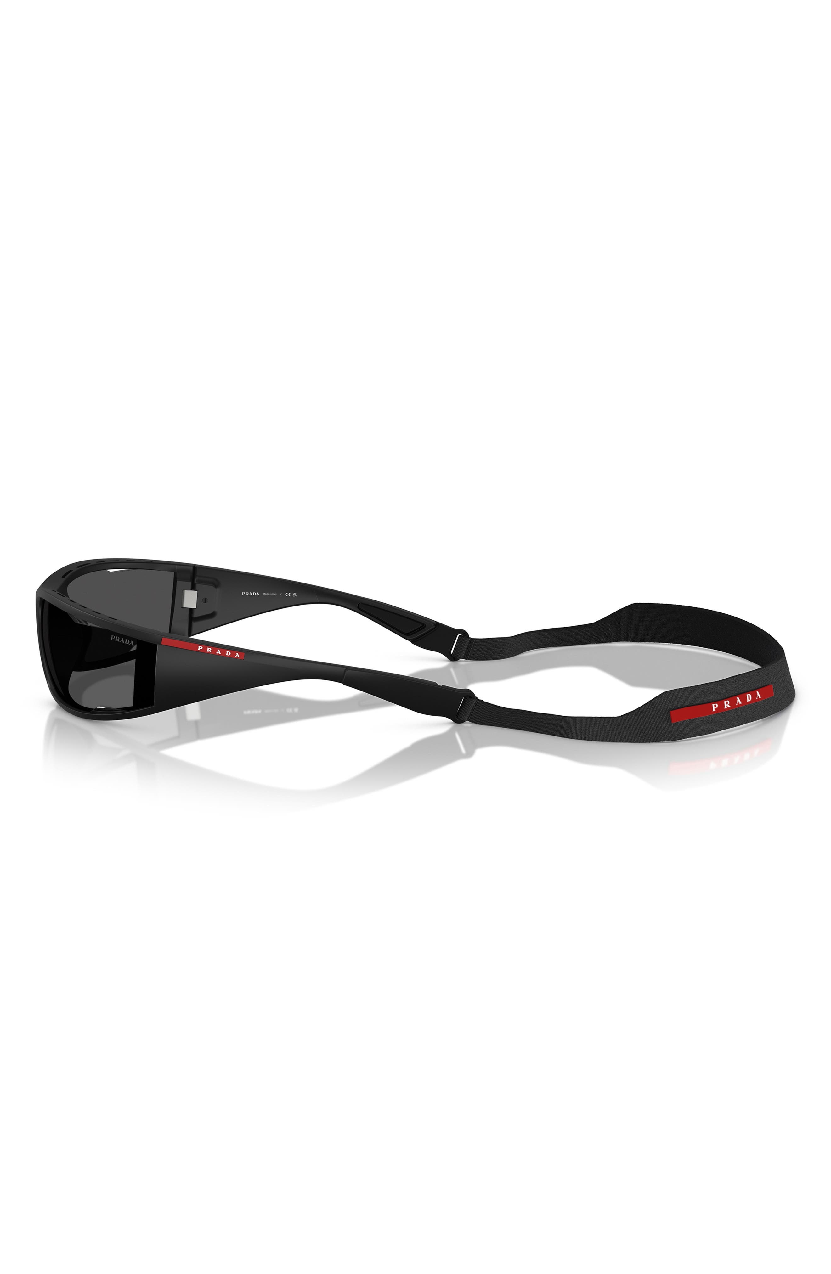 Prada PS A04S 85mm Oversize Rectangular Sunglasses in Matte Black at Nordstrom - 3