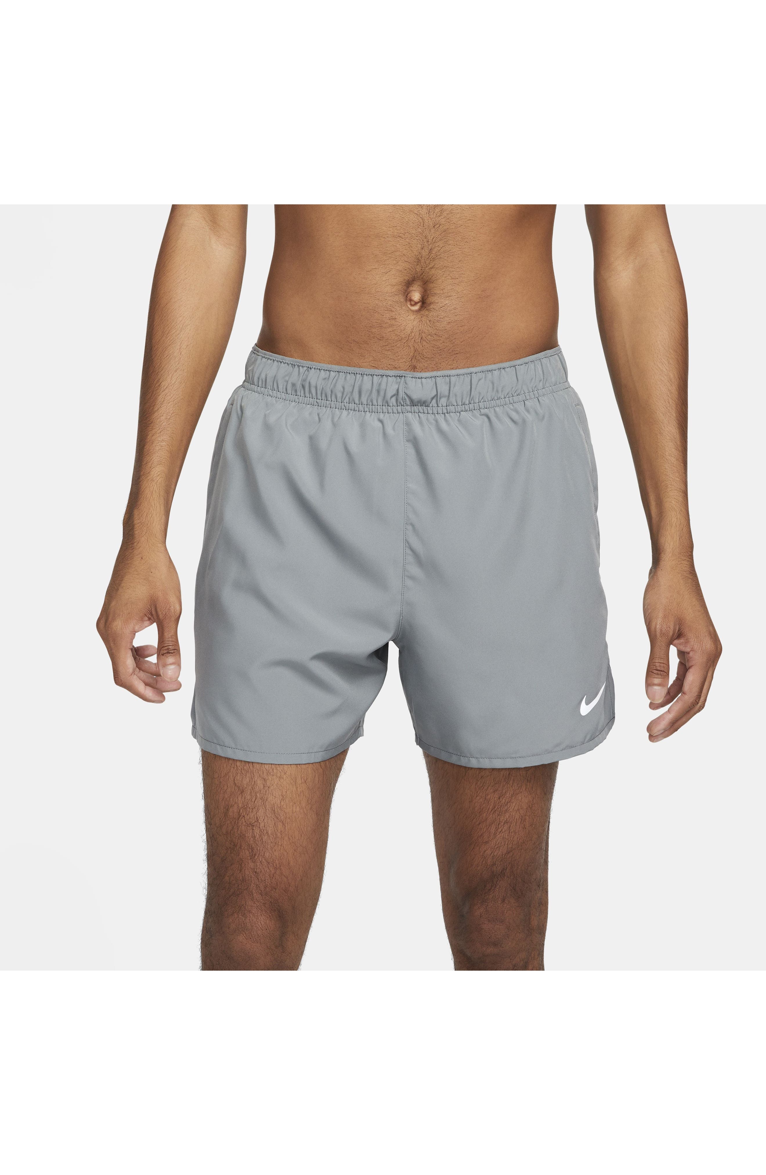 Nike Dri-FIT Challenger 5-Inch Brief Lined Shorts in Smoke Grey/Smoke Grey/Black at Nordstrom - 8