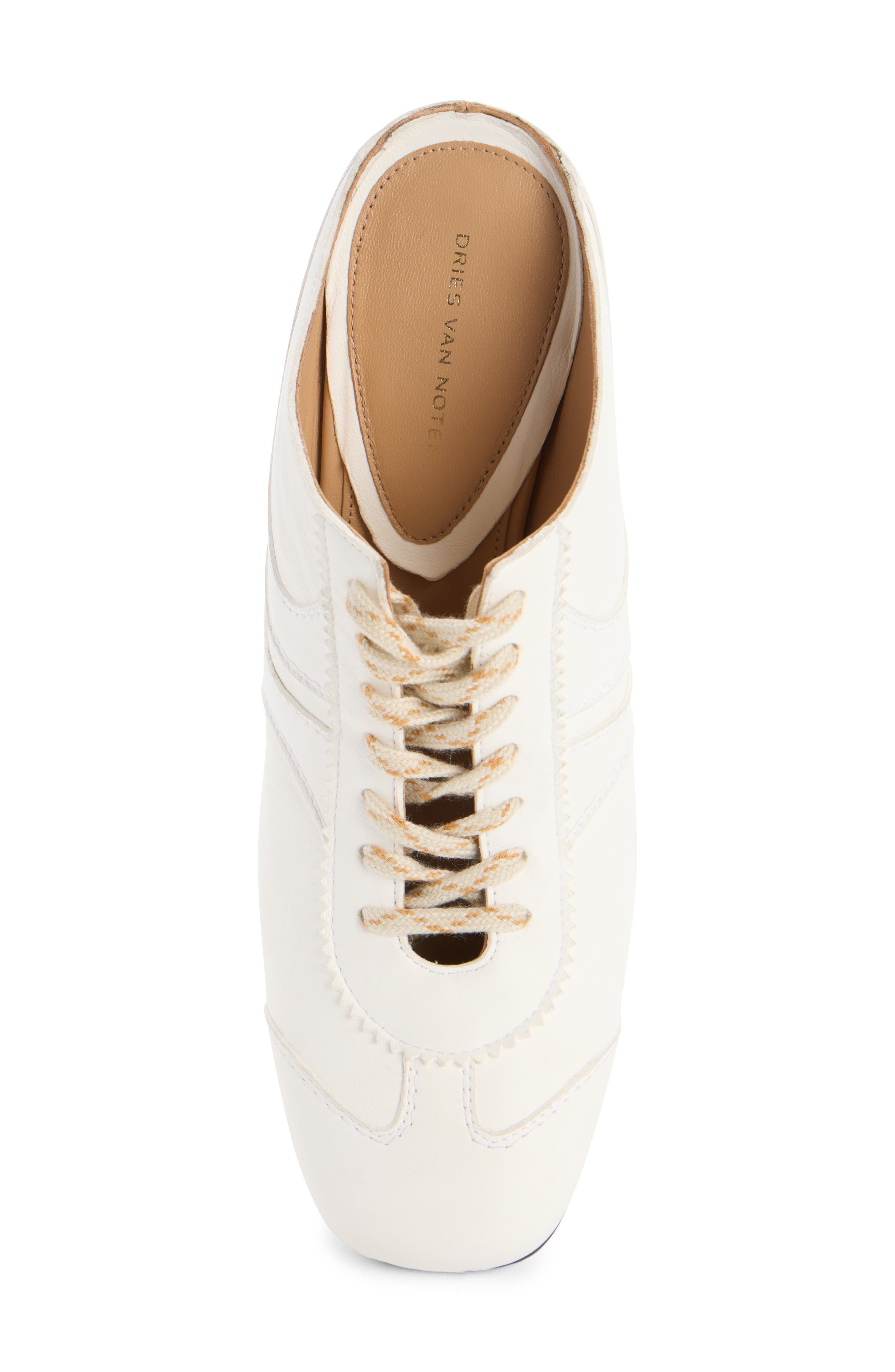 Dries Van Noten Lace-Up Mule in White at Nordstrom - 5