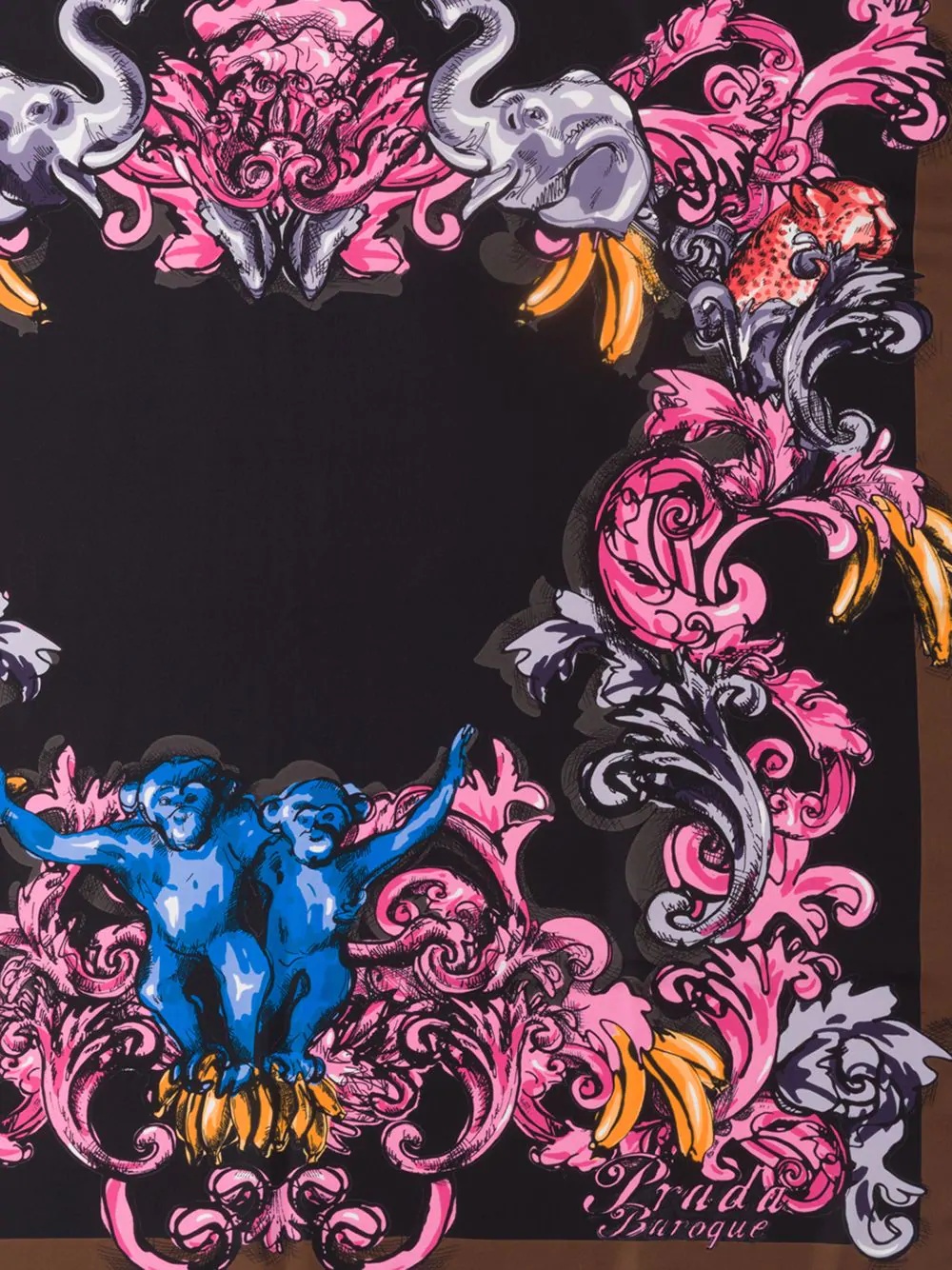 Baroque silk foulard - 3