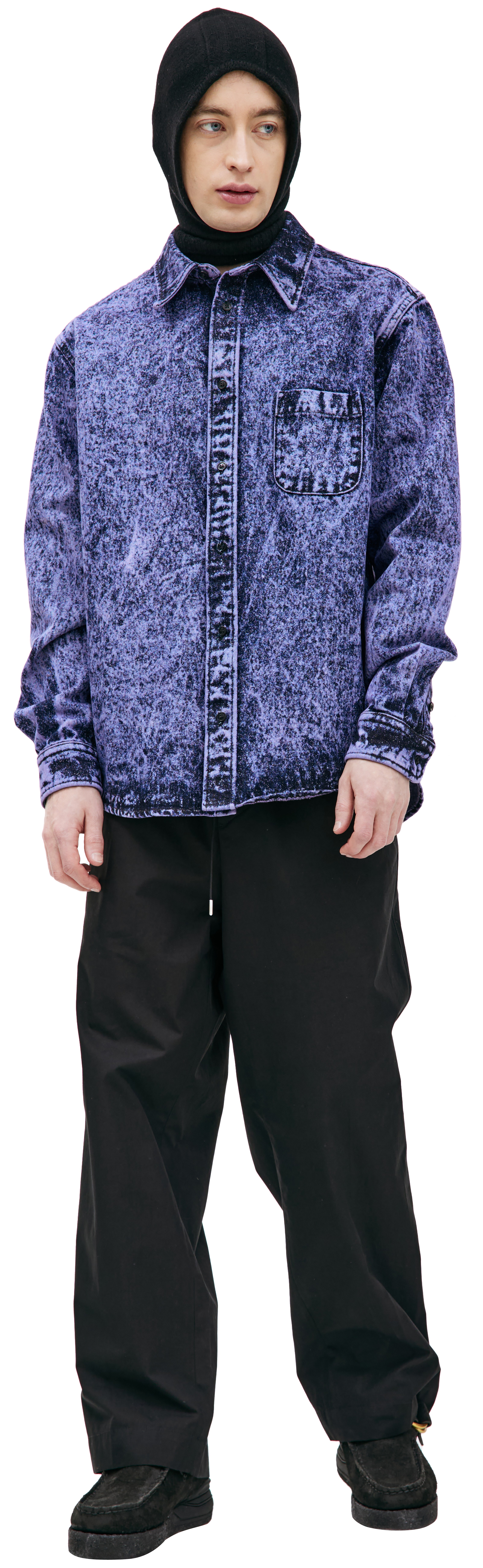 PURPLE DENIM SHIRT - 1