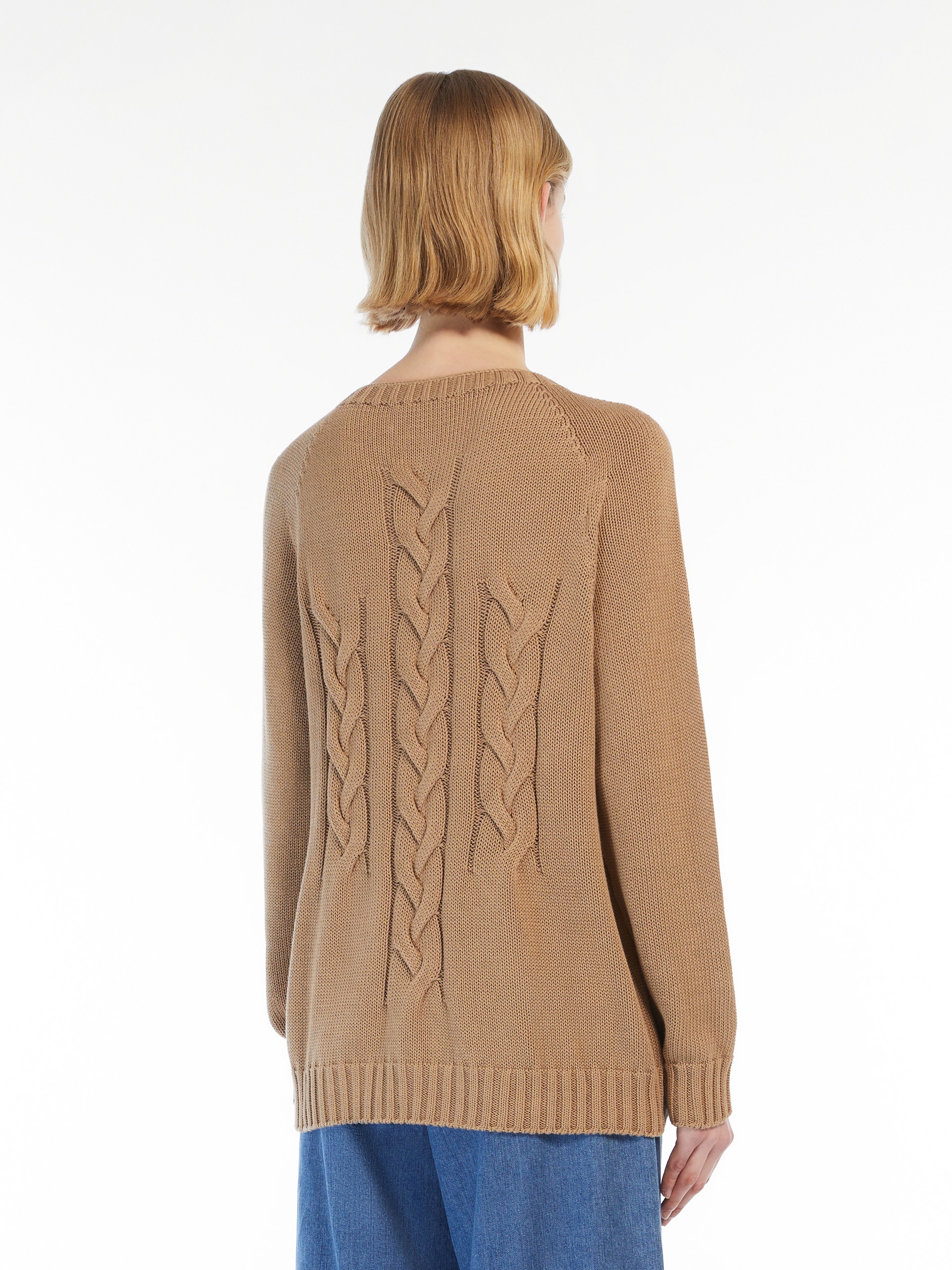 HARALD Cable-knit sweater in cotton yarn - 4