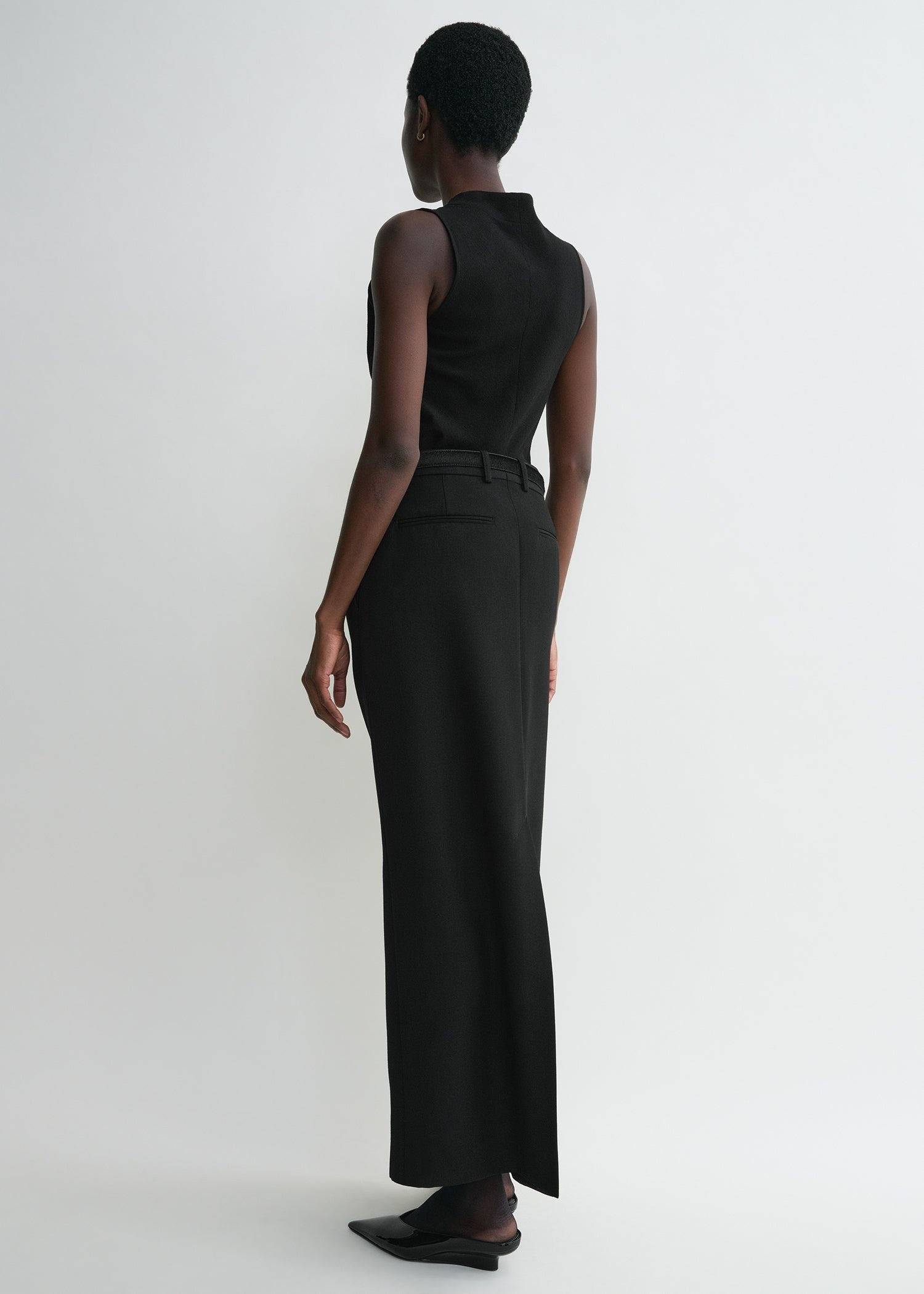 Cowl-neck top black - 6