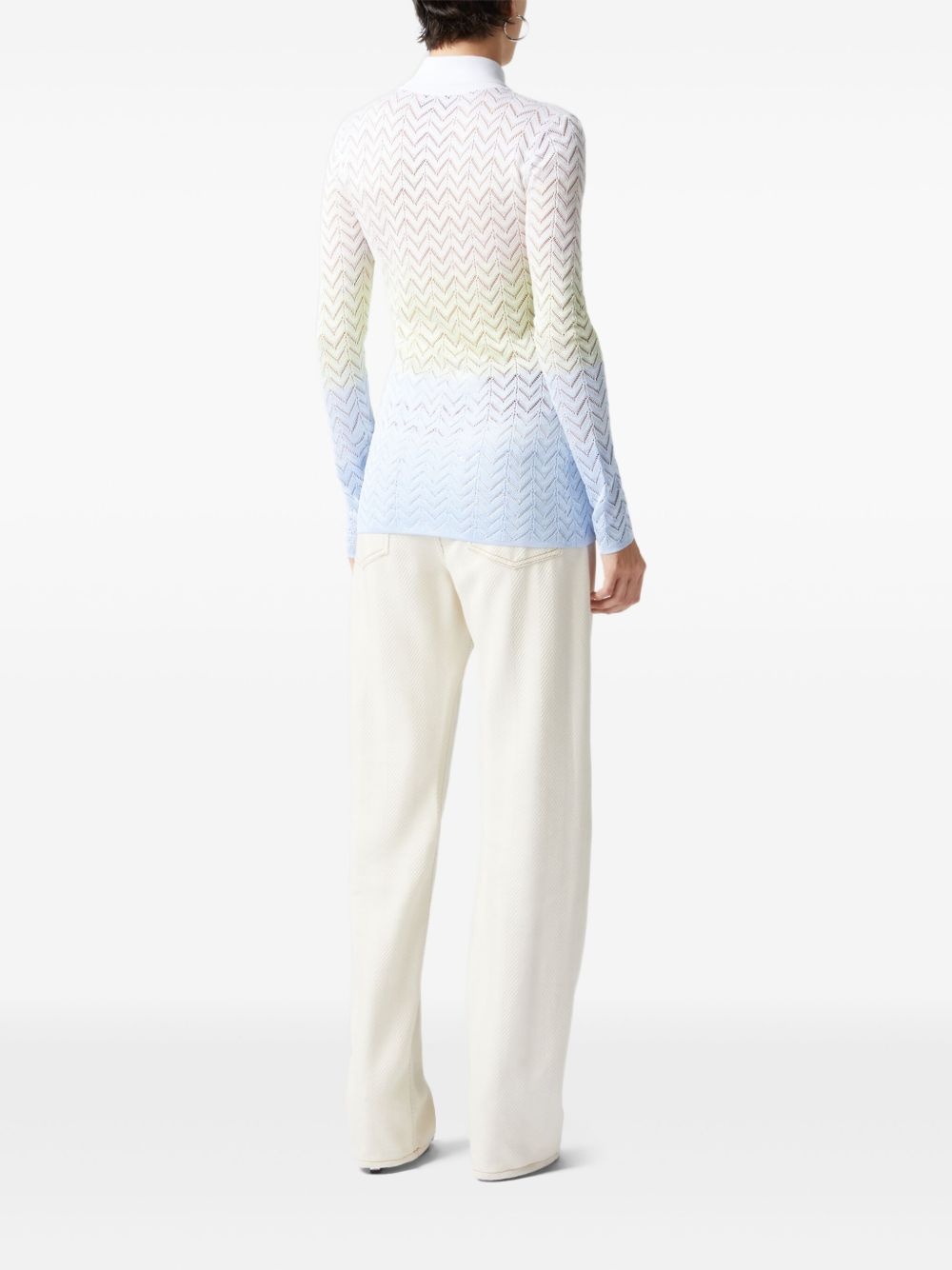 gradient-effect cardigan - 3