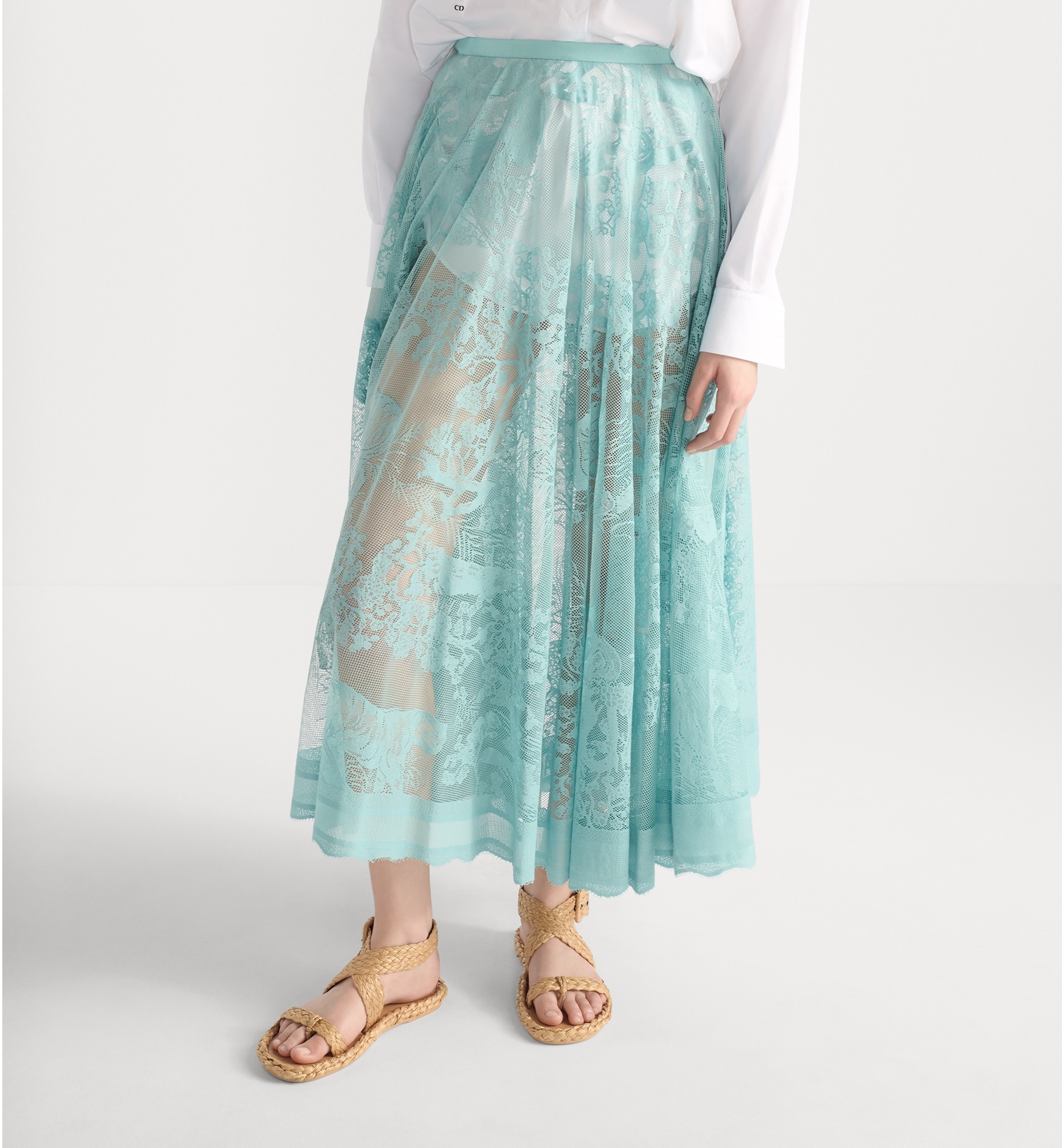 Dioriviera Mid-Length Flared Skirt - 5