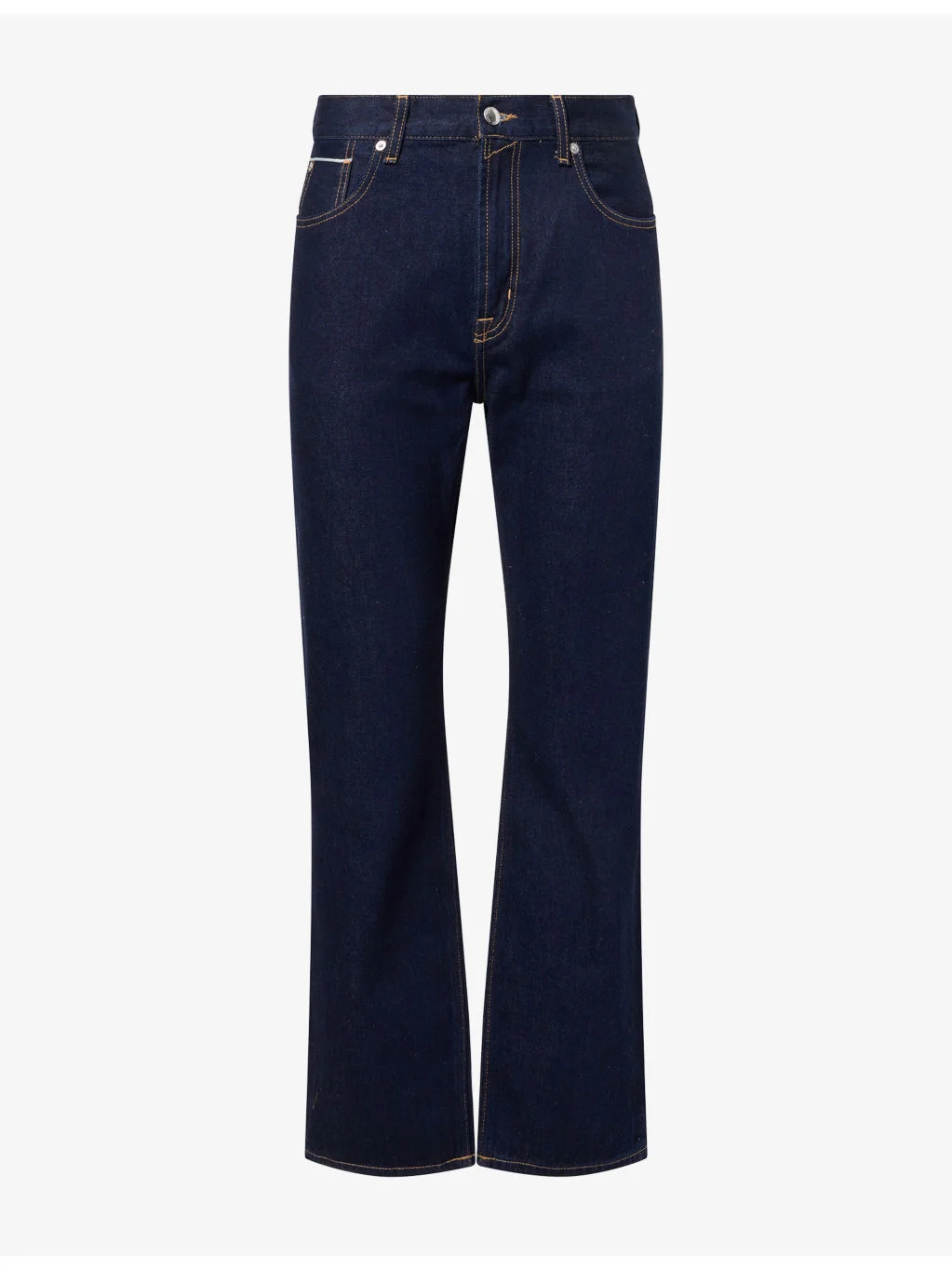 Modern Straight-Leg Cotton Denim Jeans - 1