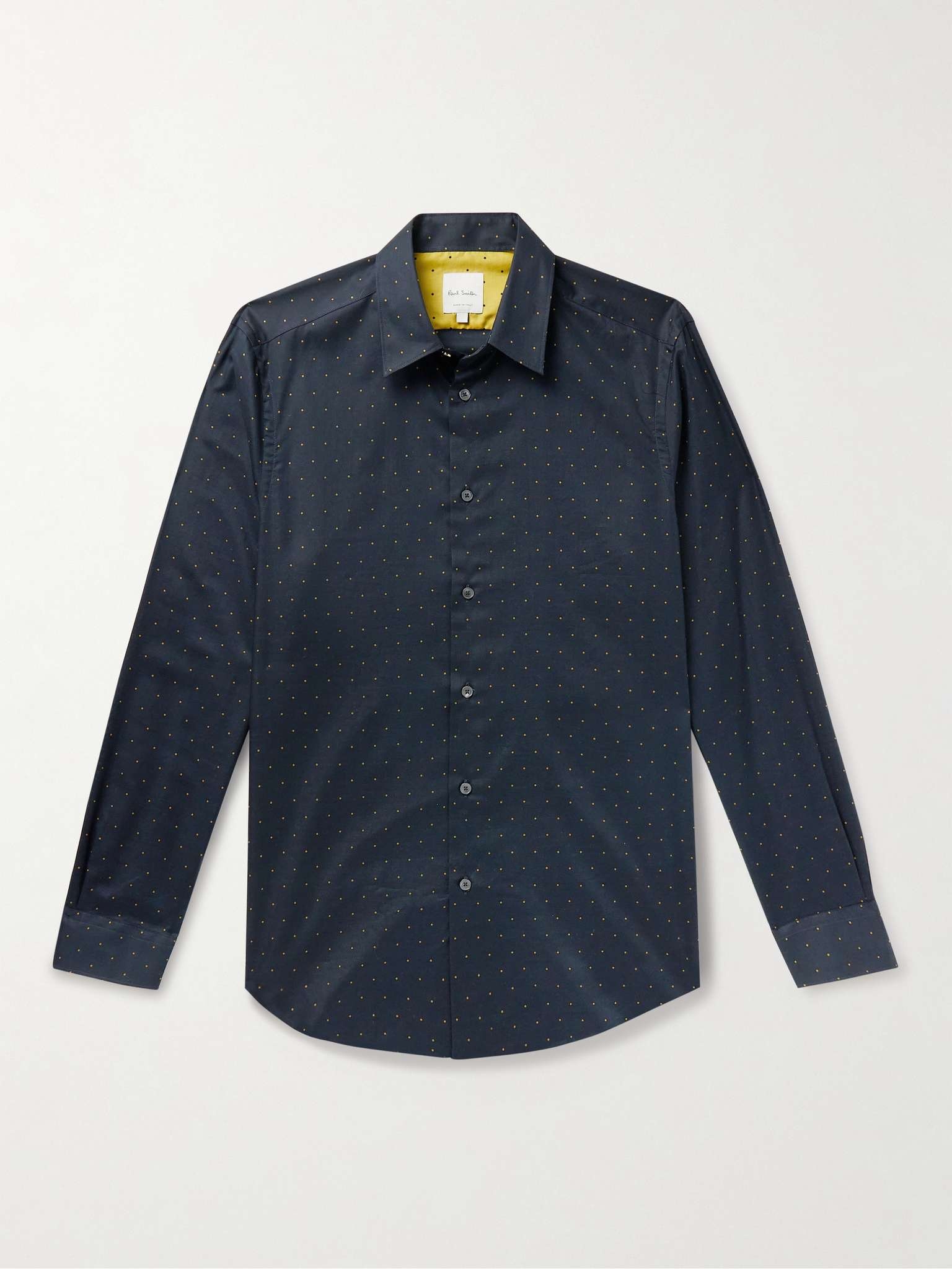 Polka-Dot Organic Cotton-Twill Shirt - 1