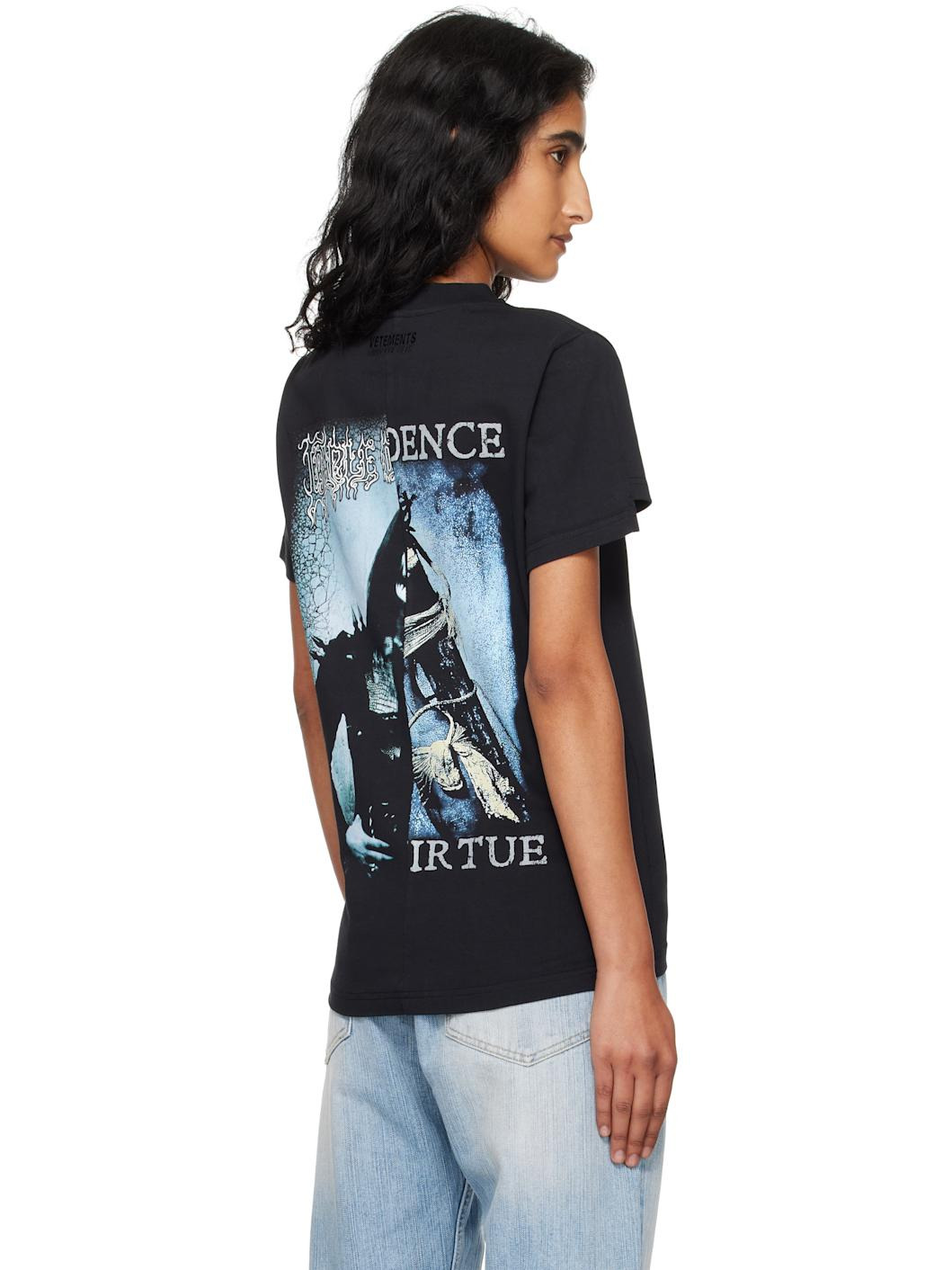 Black Cradle of Filth Cut-Up Fitted T-shirt - 3
