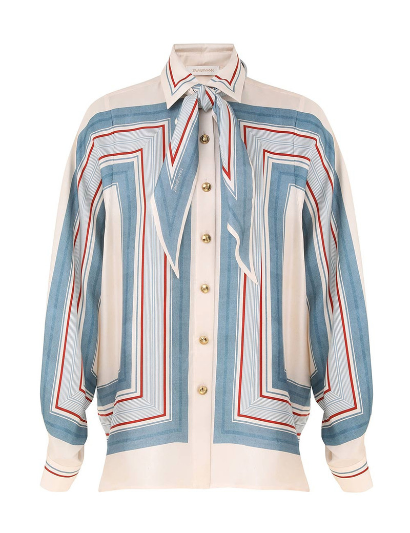 RELAXED SCARF SHIRT 1
