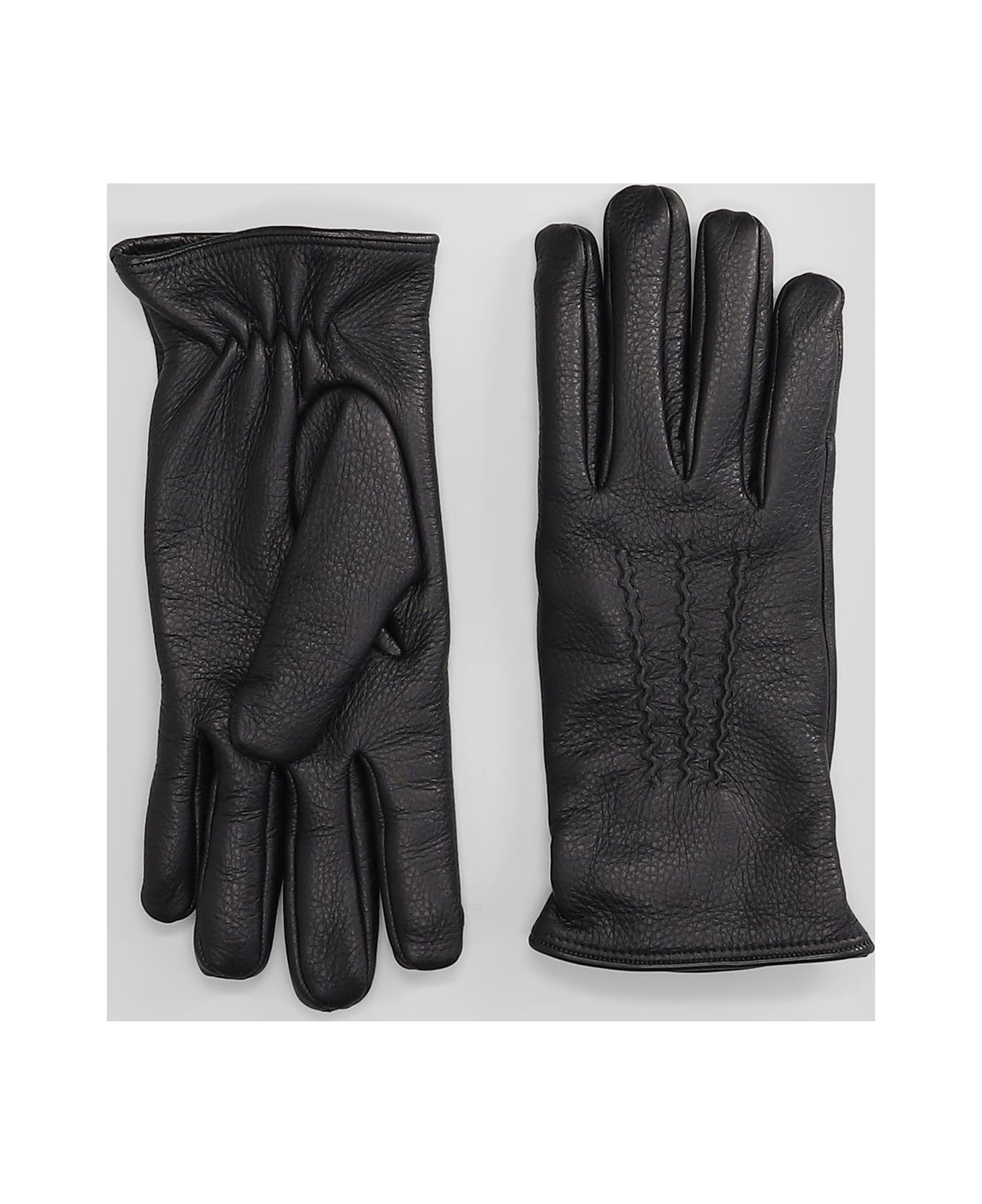 Gloves In Black Leather - 2