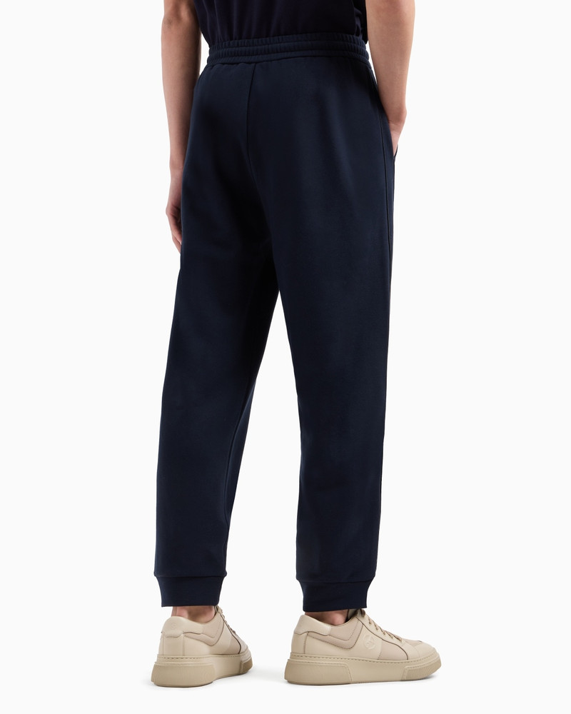 COTTON-JERSEY FLEECE AND CASHMERE JOGGERS 3