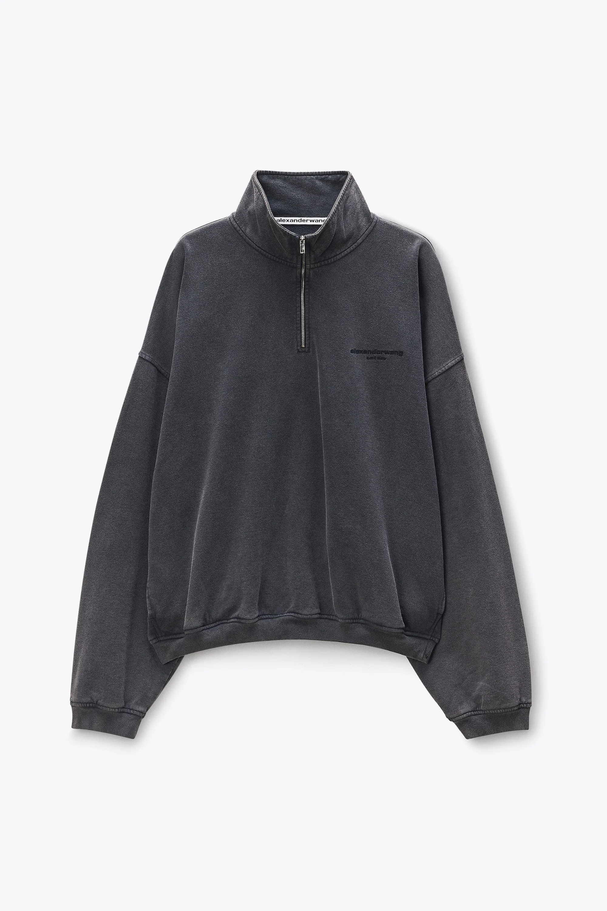Grey Half-Zip Sweatshirt - 1