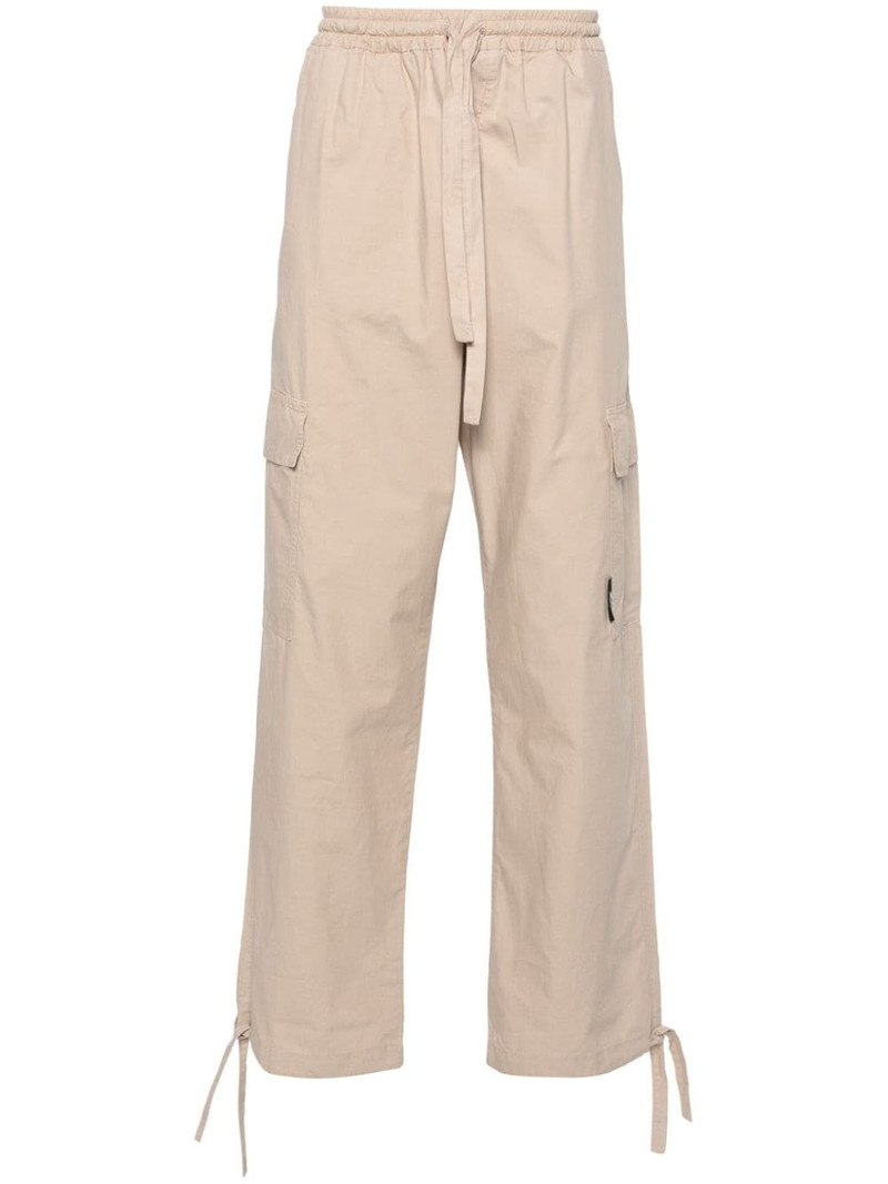 straight-leg cotton cargo trousers 1