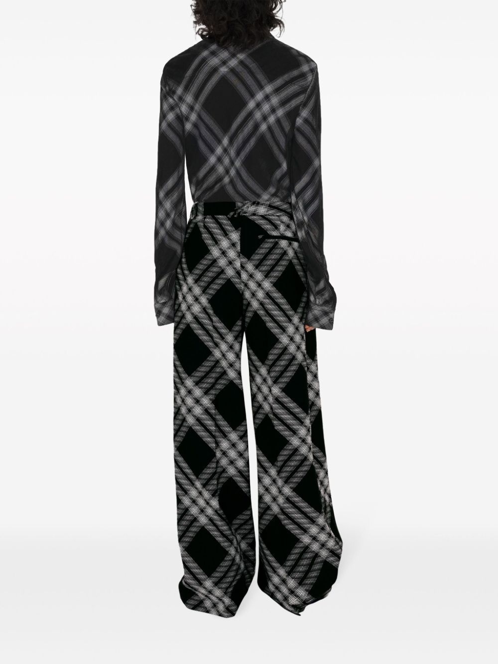 Vintage Check wool trousers - 4