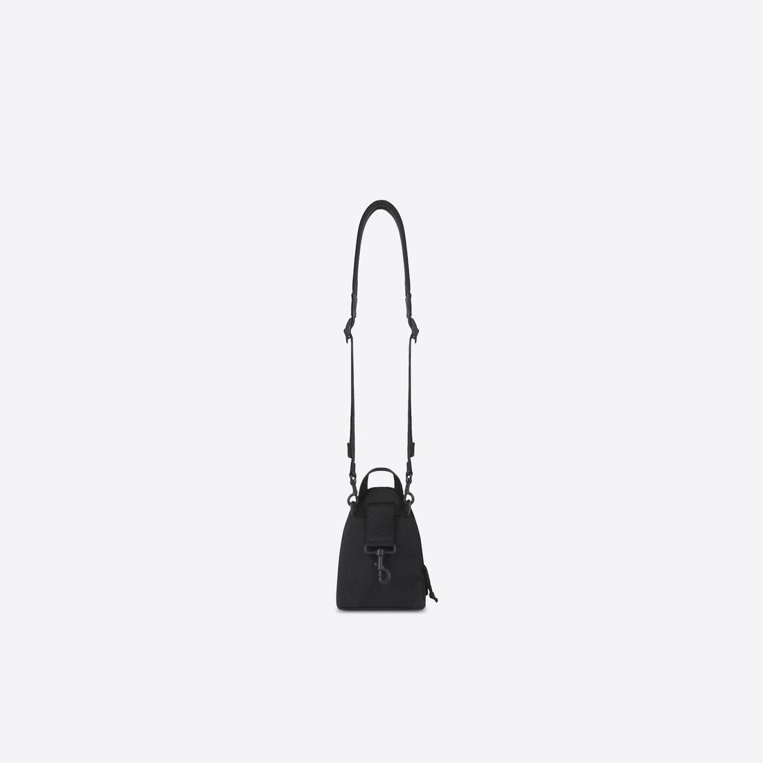 Men's Oversized Mini Backpack in Black - 5