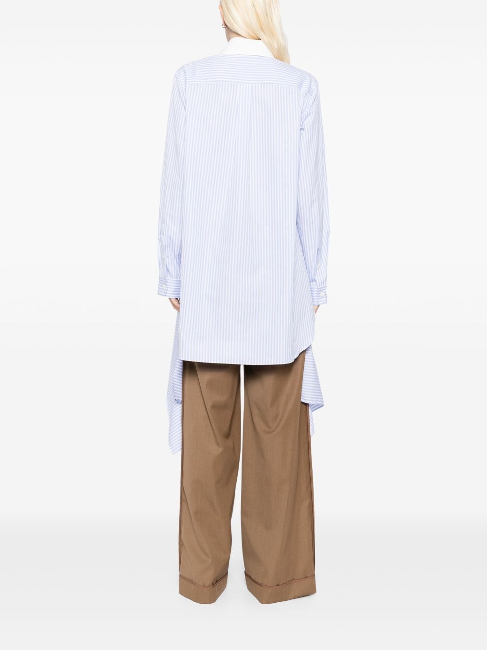 Cascade front shirt dress - 4