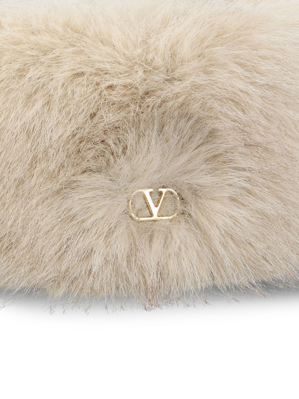 faux-fur logo-plaque hat - 4