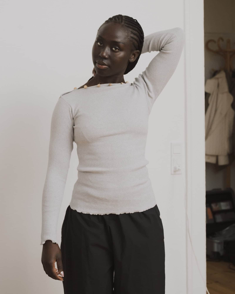 Tav Long Sleeve Tee - Recycled Cotton Rib 6