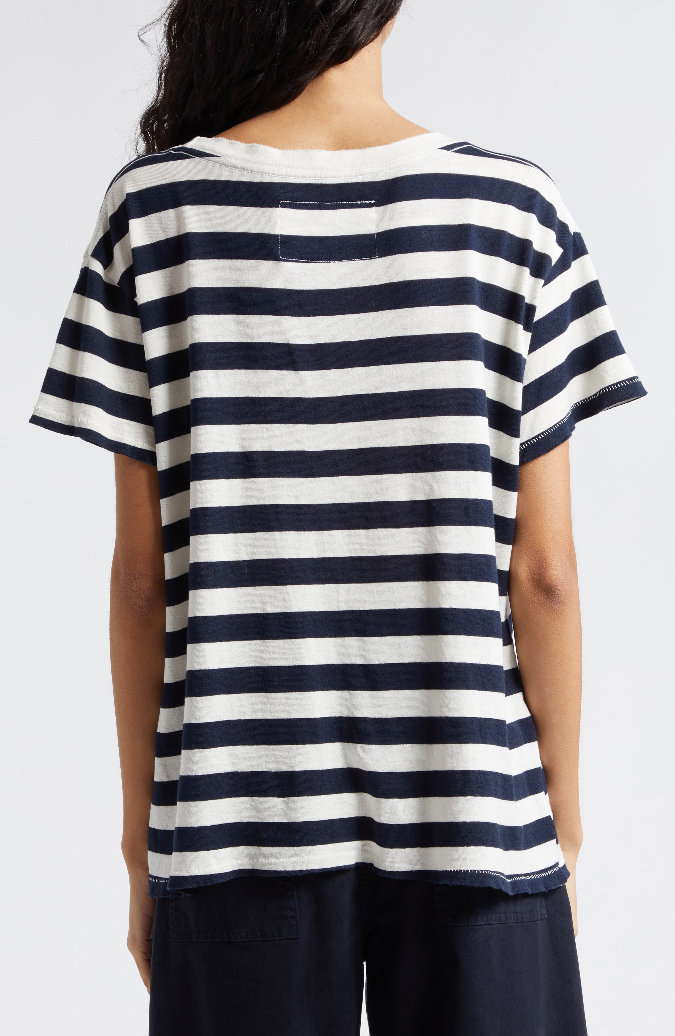 Brady Stripe Cotton T-Shirt - 2