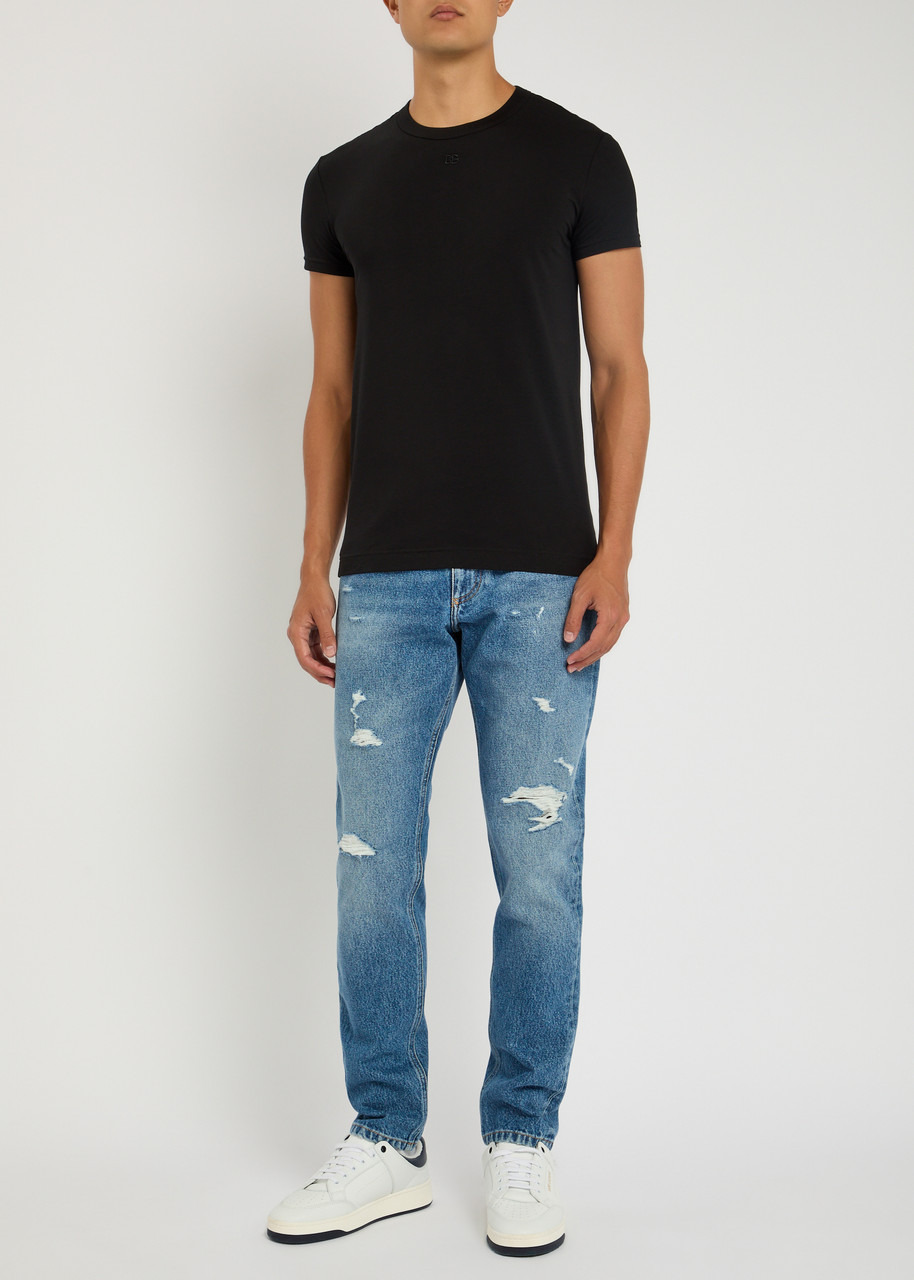 Dolce & Gabbana Distressed Slim-leg Jeans - 4