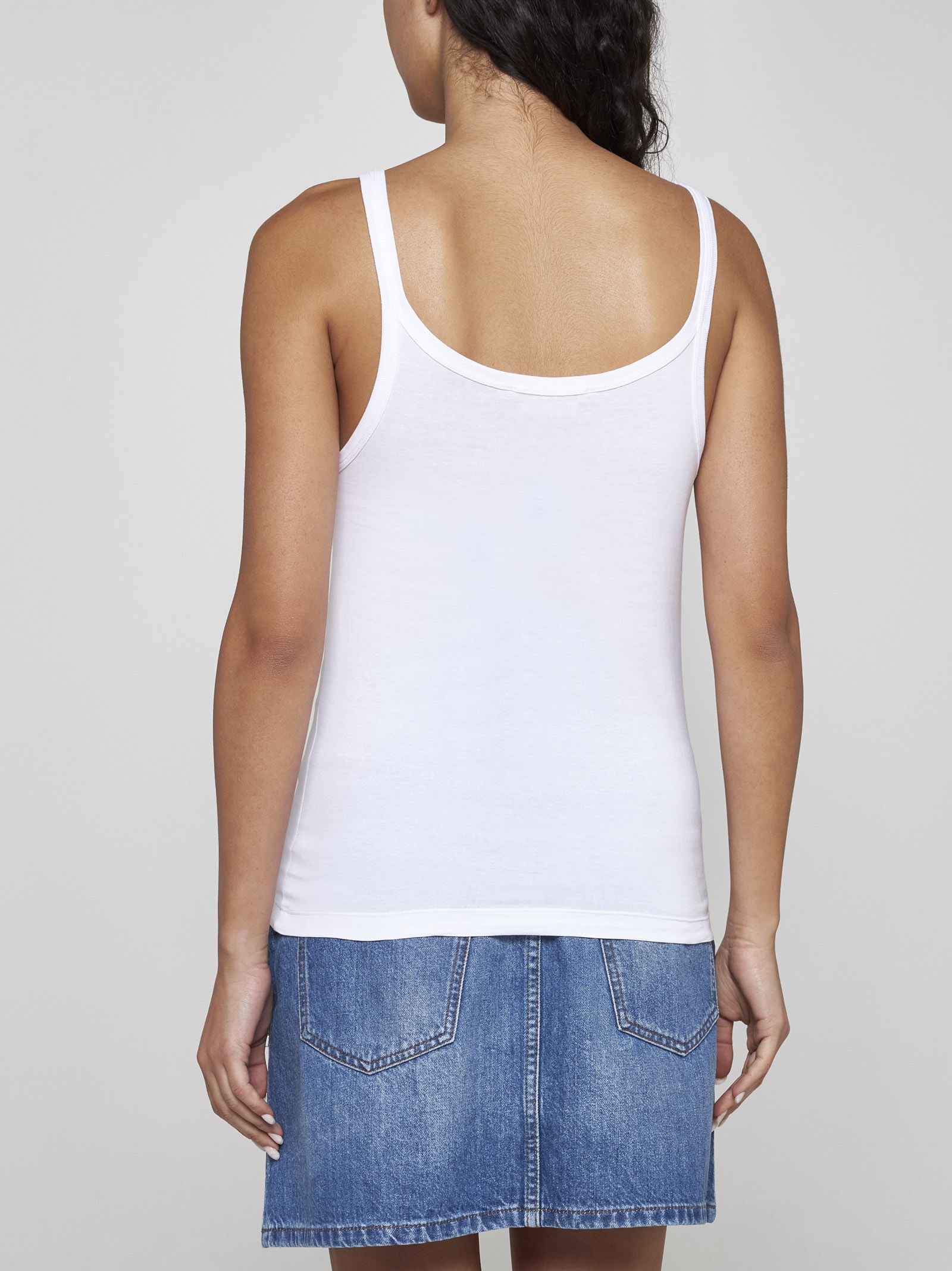 Logo cotton tank top